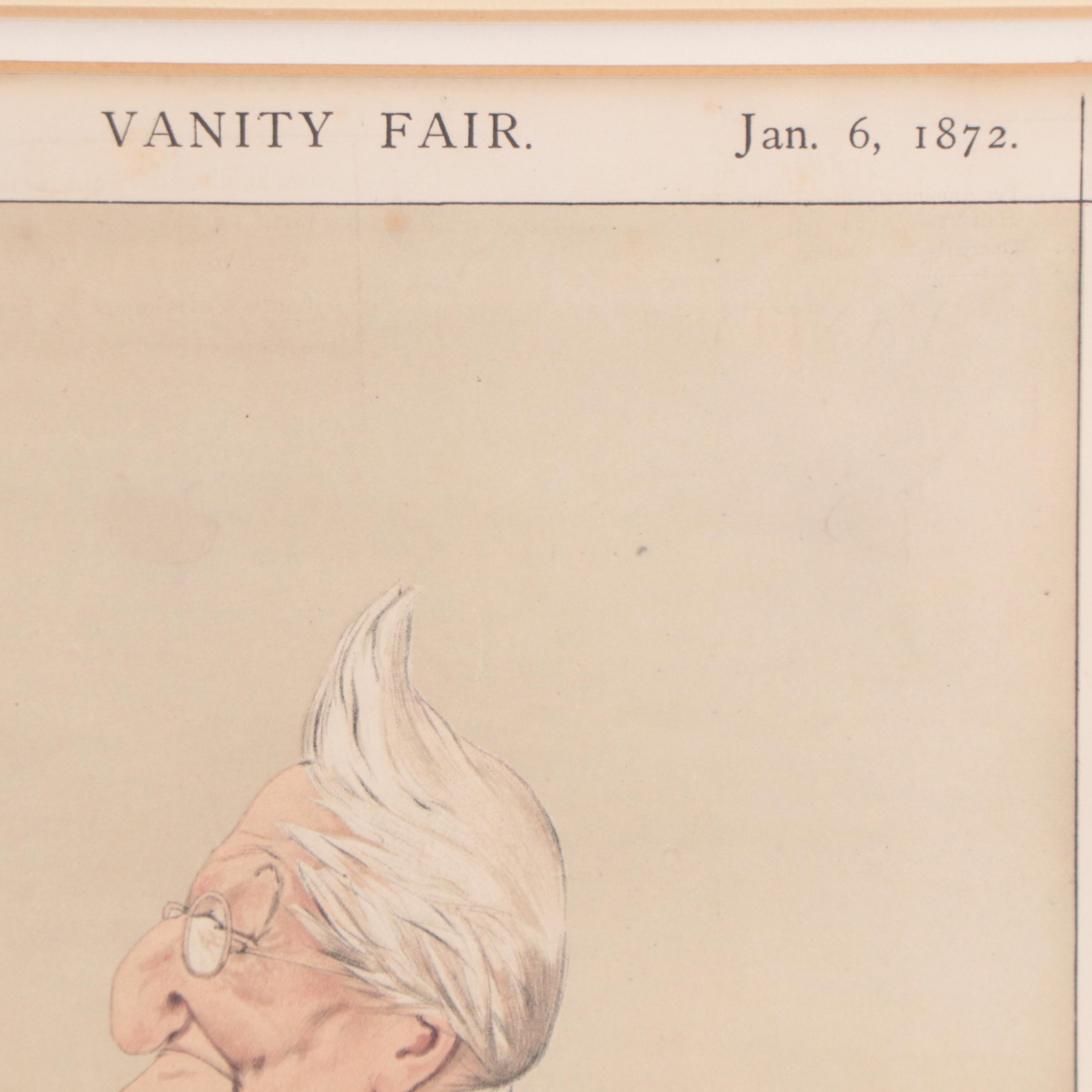 Vanity Fair Lithographs "An Art Critic" and "Faute-de-mieux Premier"