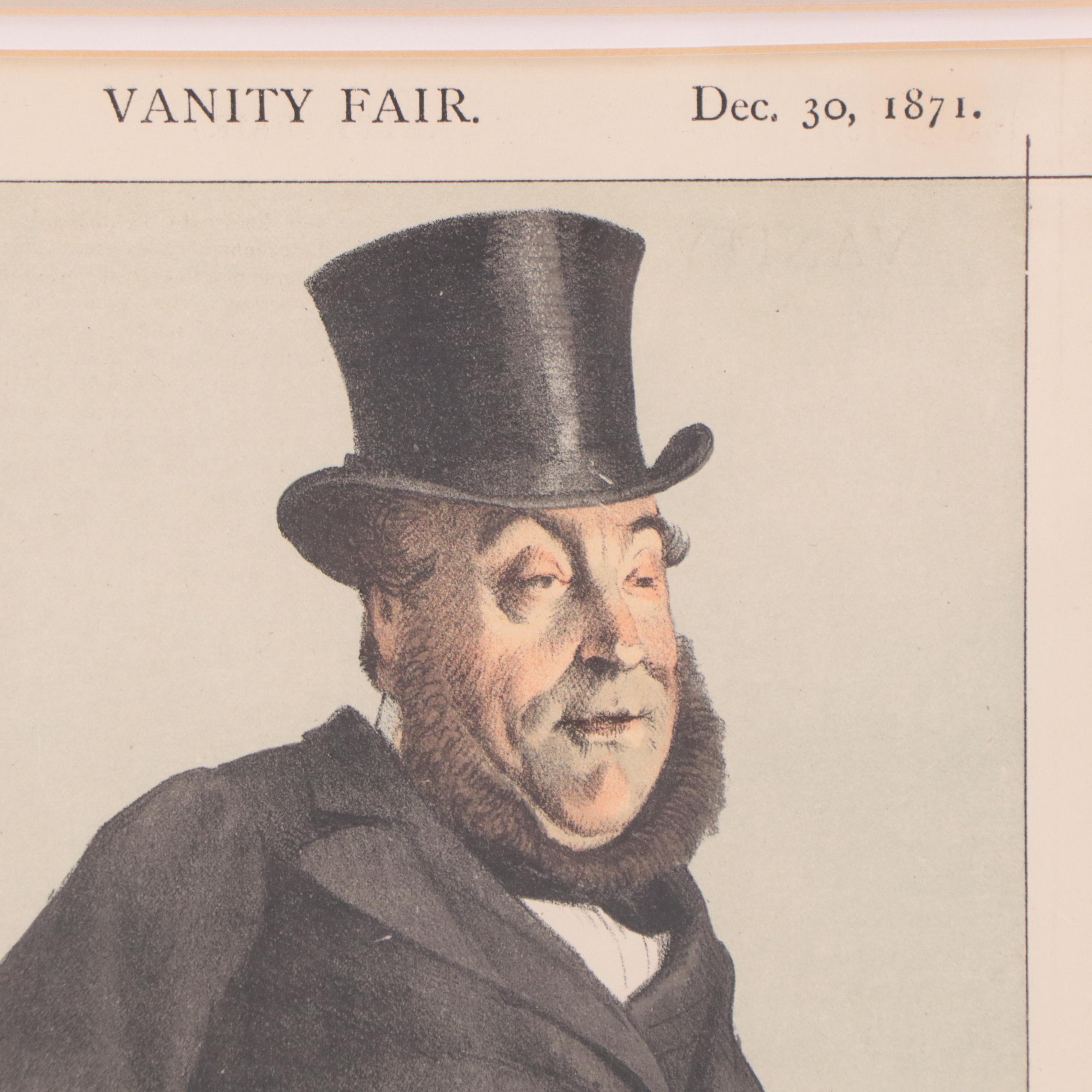 Vanity Fair Lithographs "An Art Critic" and "Faute-de-mieux Premier"