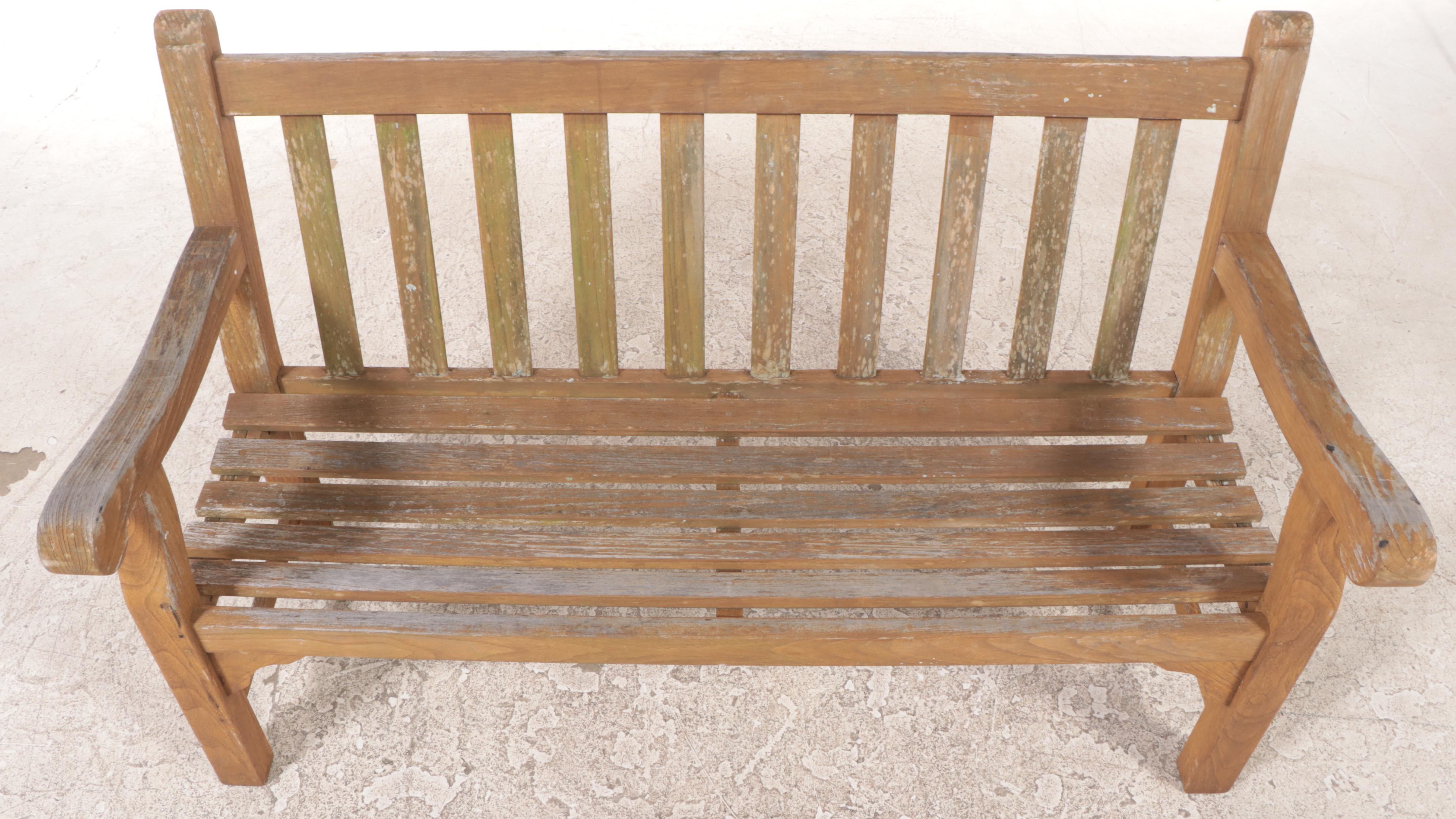 Country Casual Teak Outdoor Patio Bench