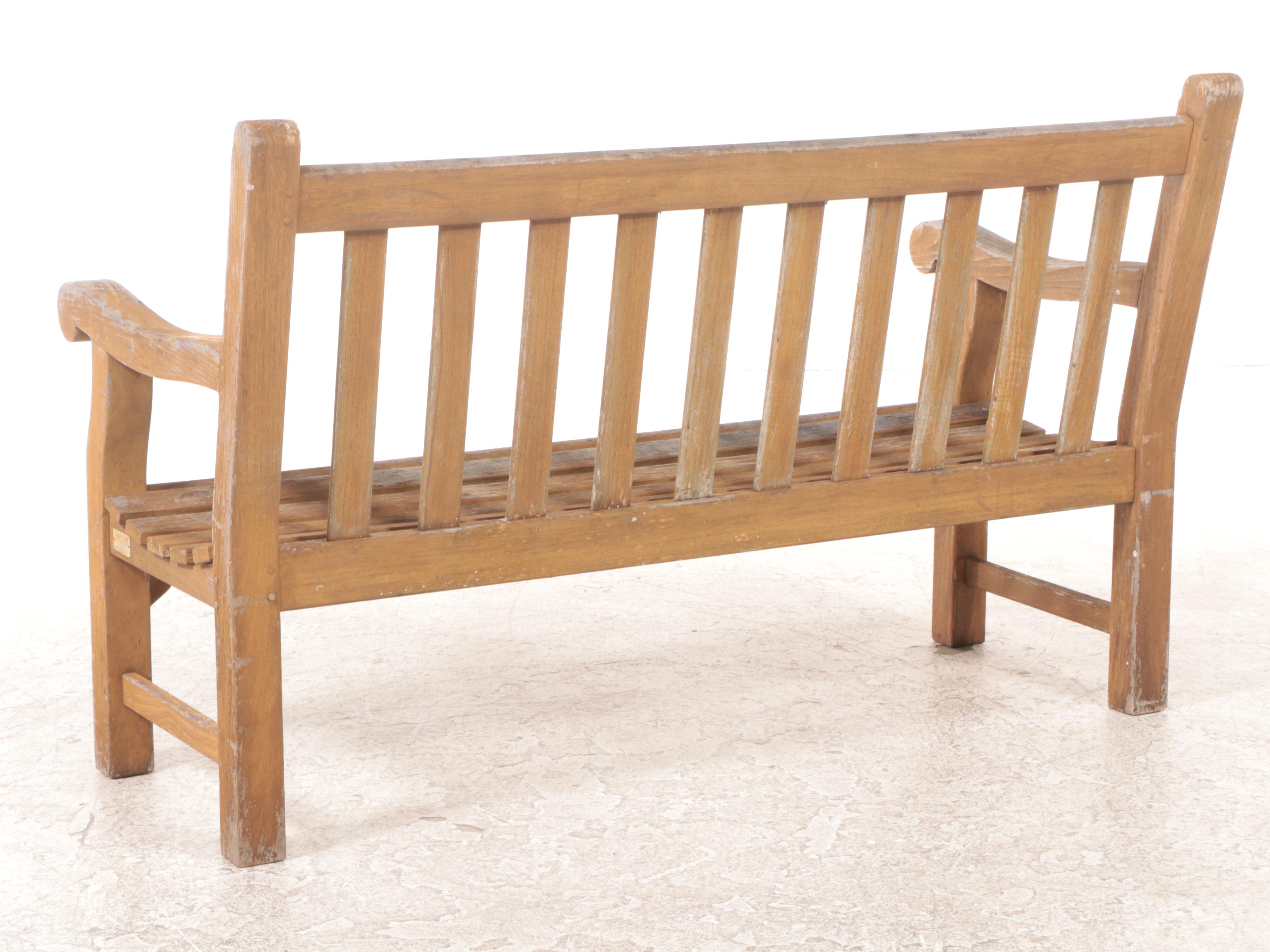 Country Casual Teak Outdoor Patio Bench
