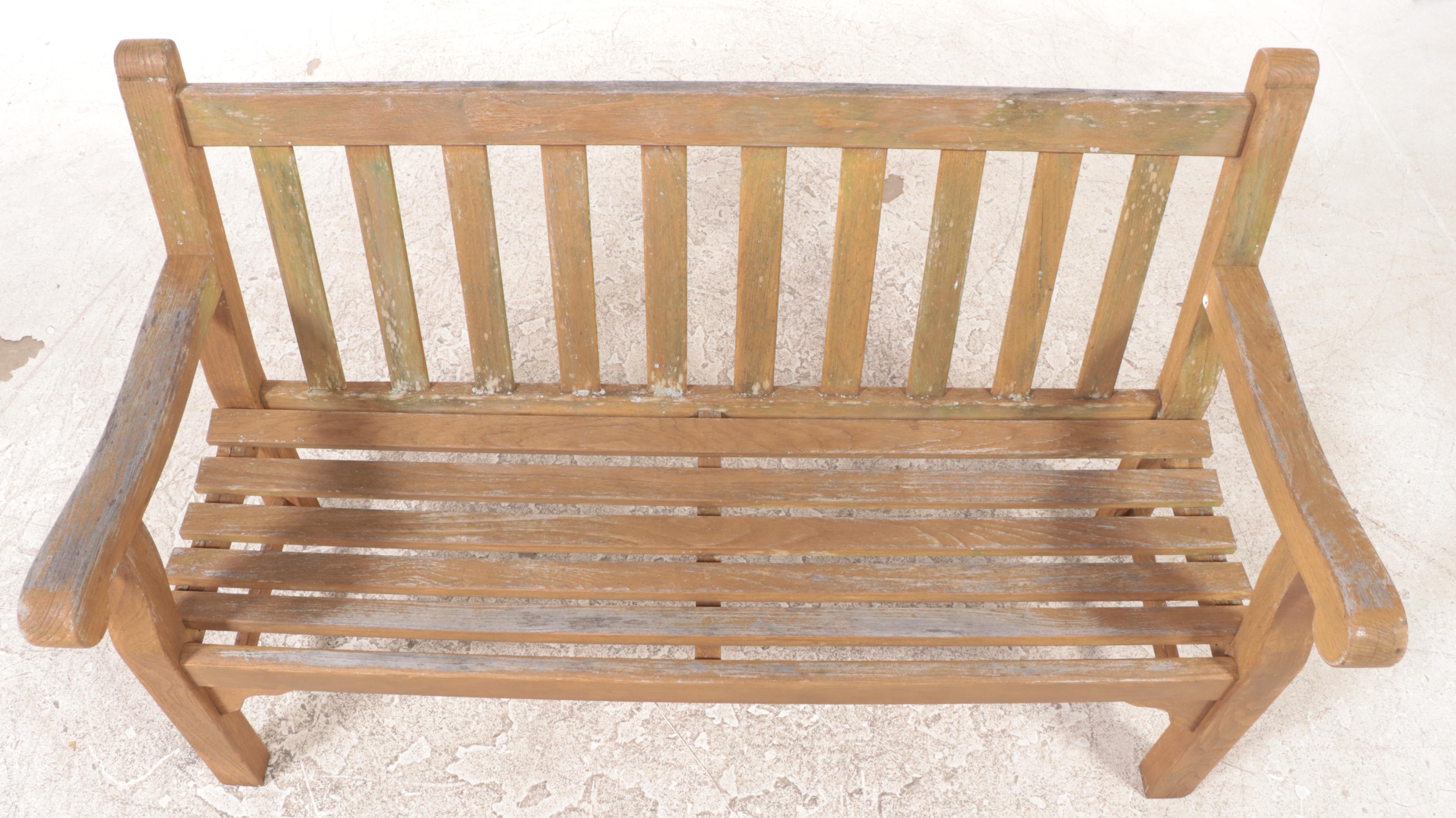 Country Casual Teak Outdoor Patio Bench