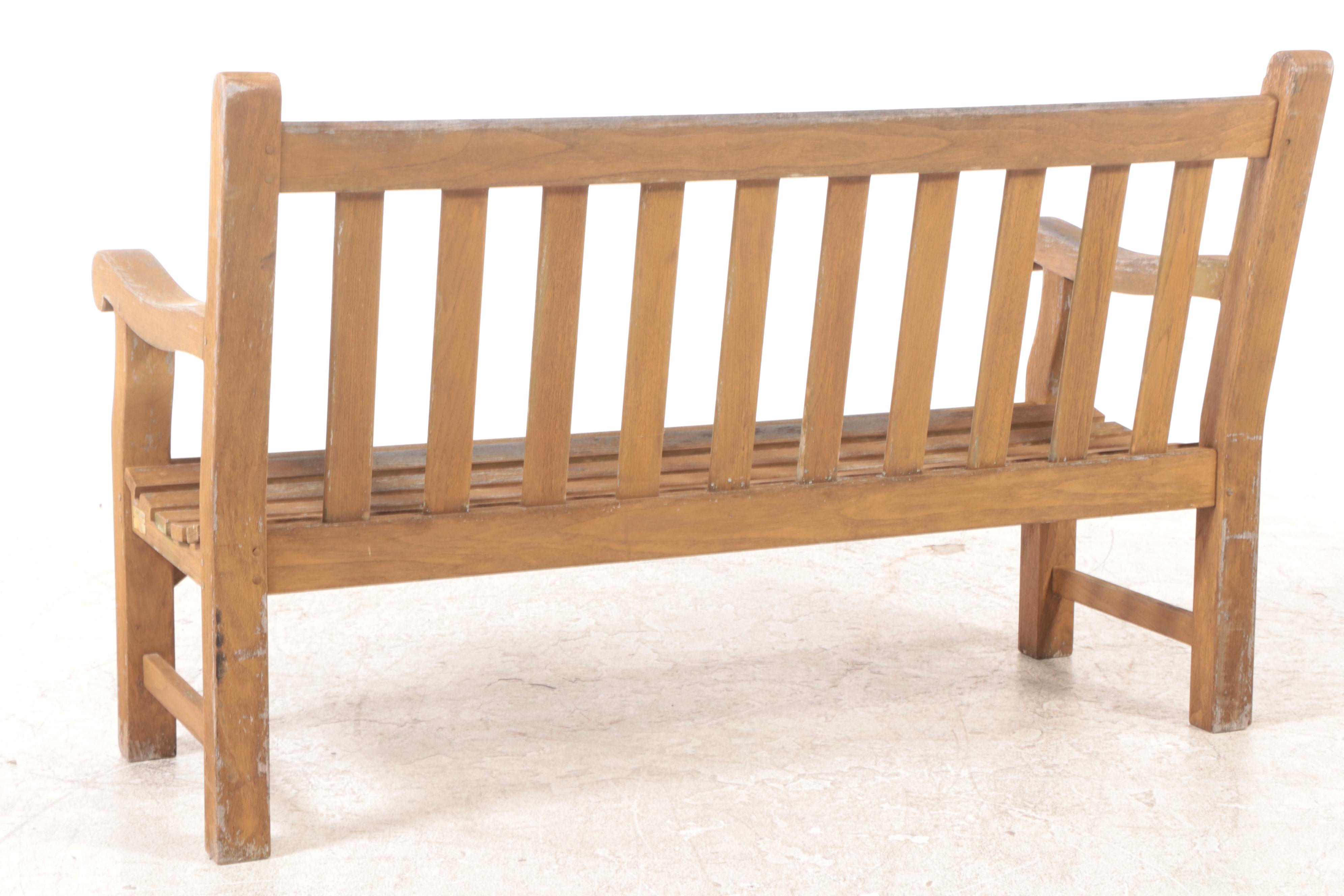 Country Casual Teak Outdoor Patio Bench