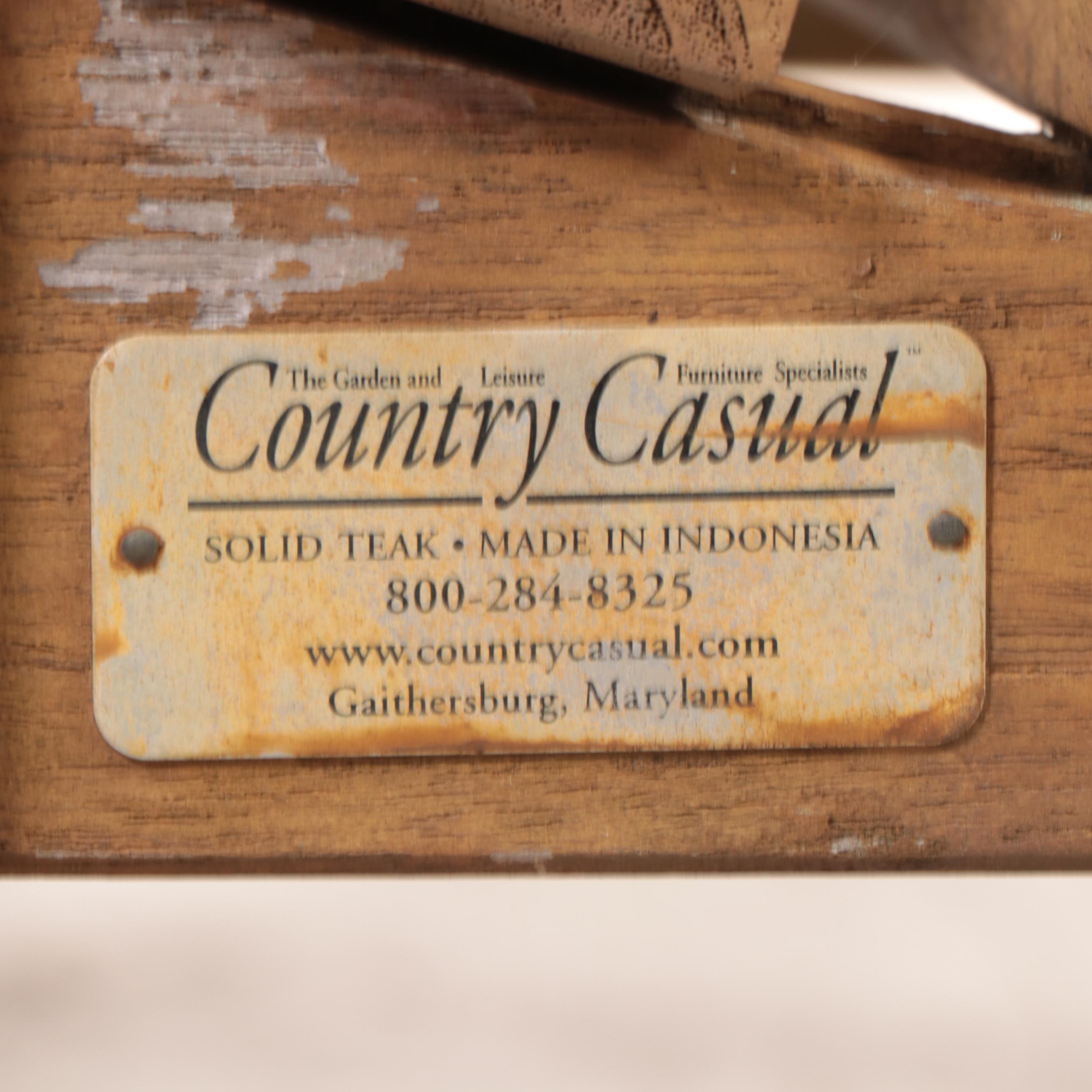 Country Casual Teak Outdoor Patio Bench