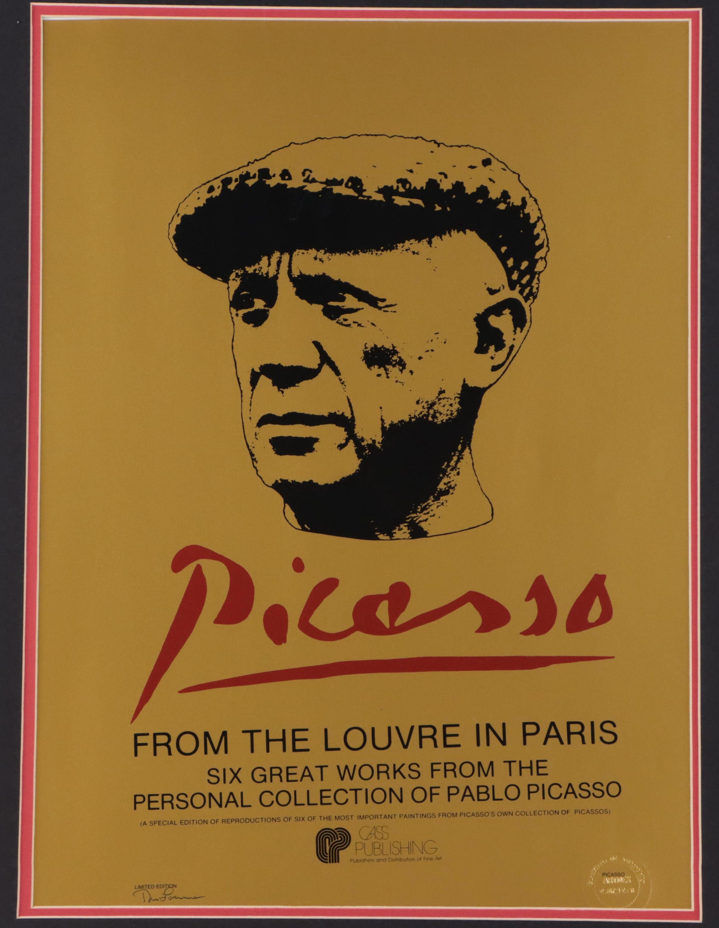 Artdex Limited Edition "Picasso: From the Louvre in Paris" Poster