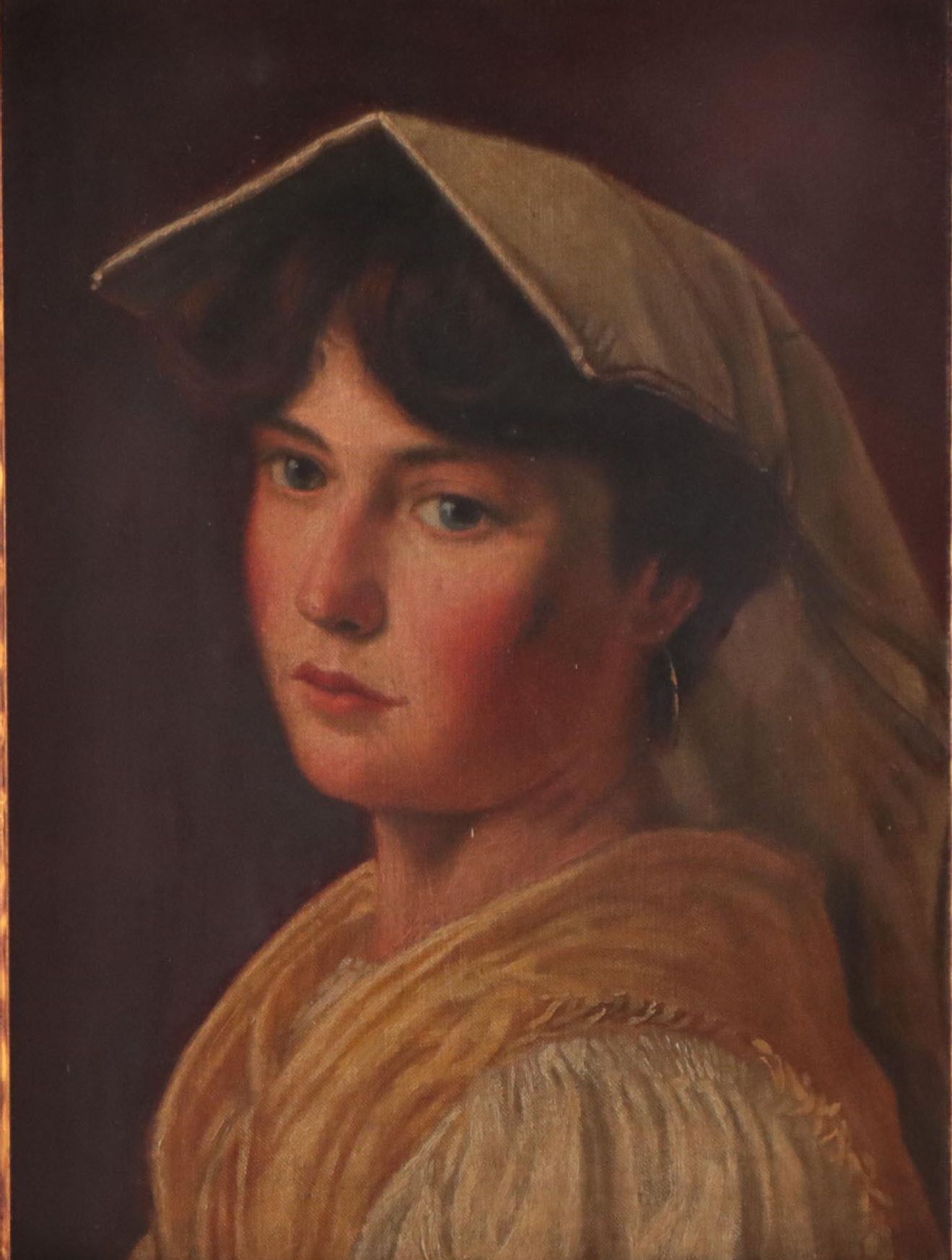 Oil Painting of Female Portrait, 1906