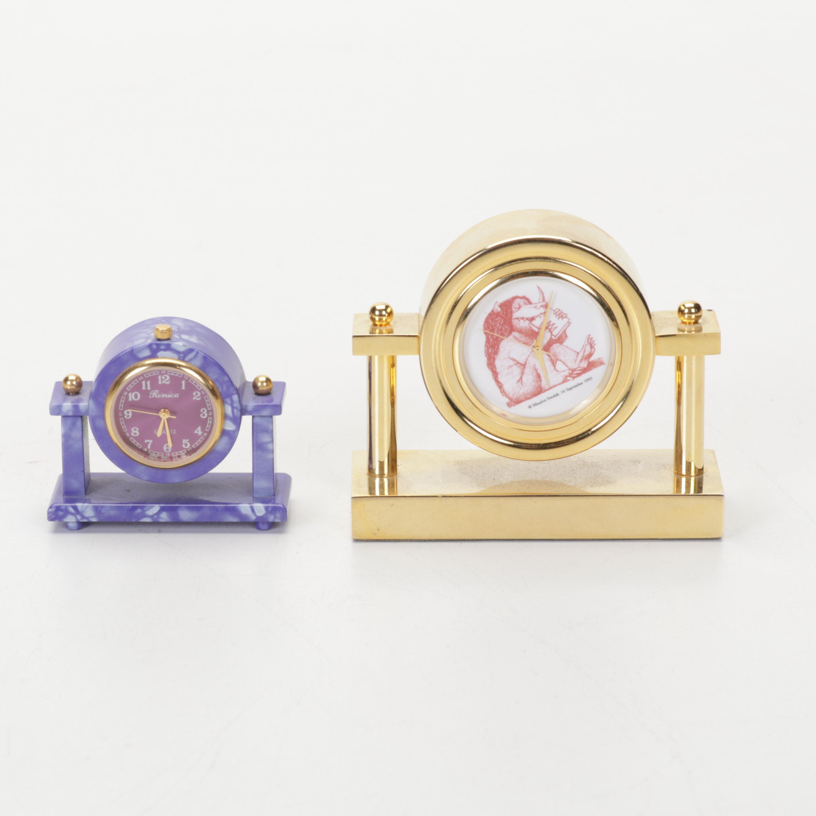 Miniature Clocks Feat. Galway Crystal, Maurice Sendak Themed Art, and More