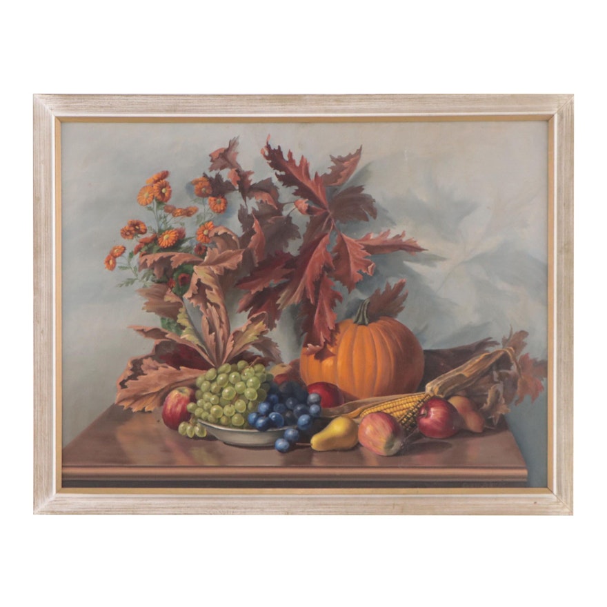 Ernst Schildt Oil Painting of Still Life