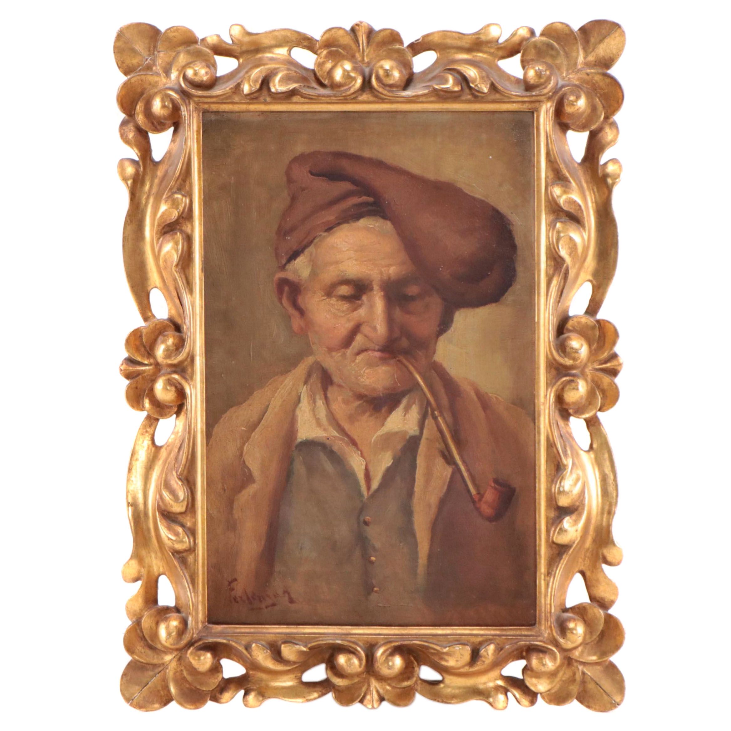 Oil Painting of Male Portrait