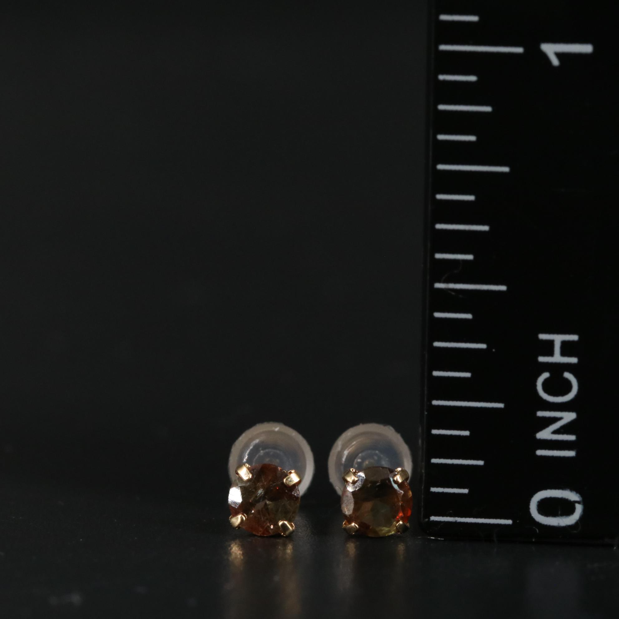 18K Andalusite Stud Earrings