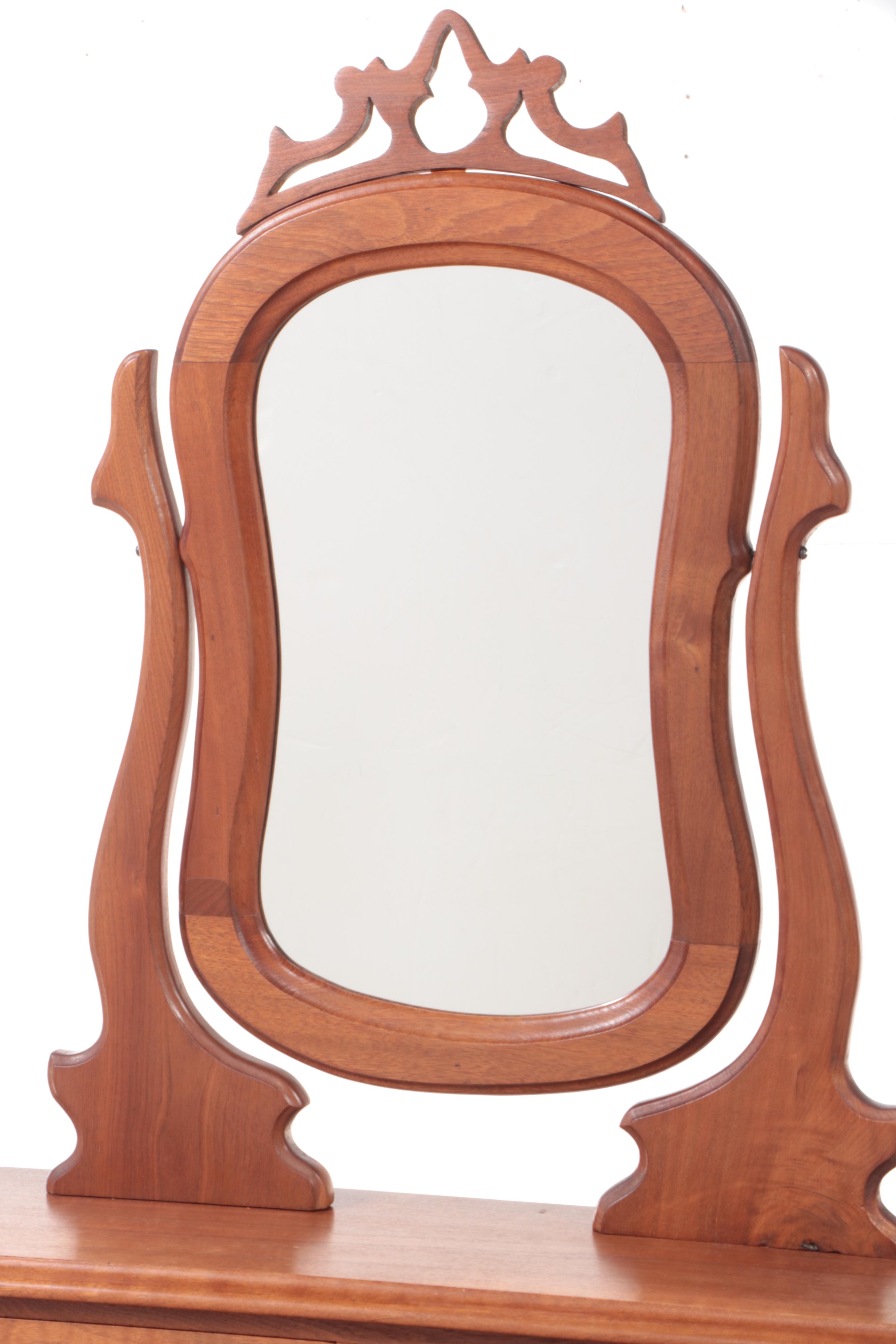 Victorian Walnut Deck-Top Dresser, Late 19th Century