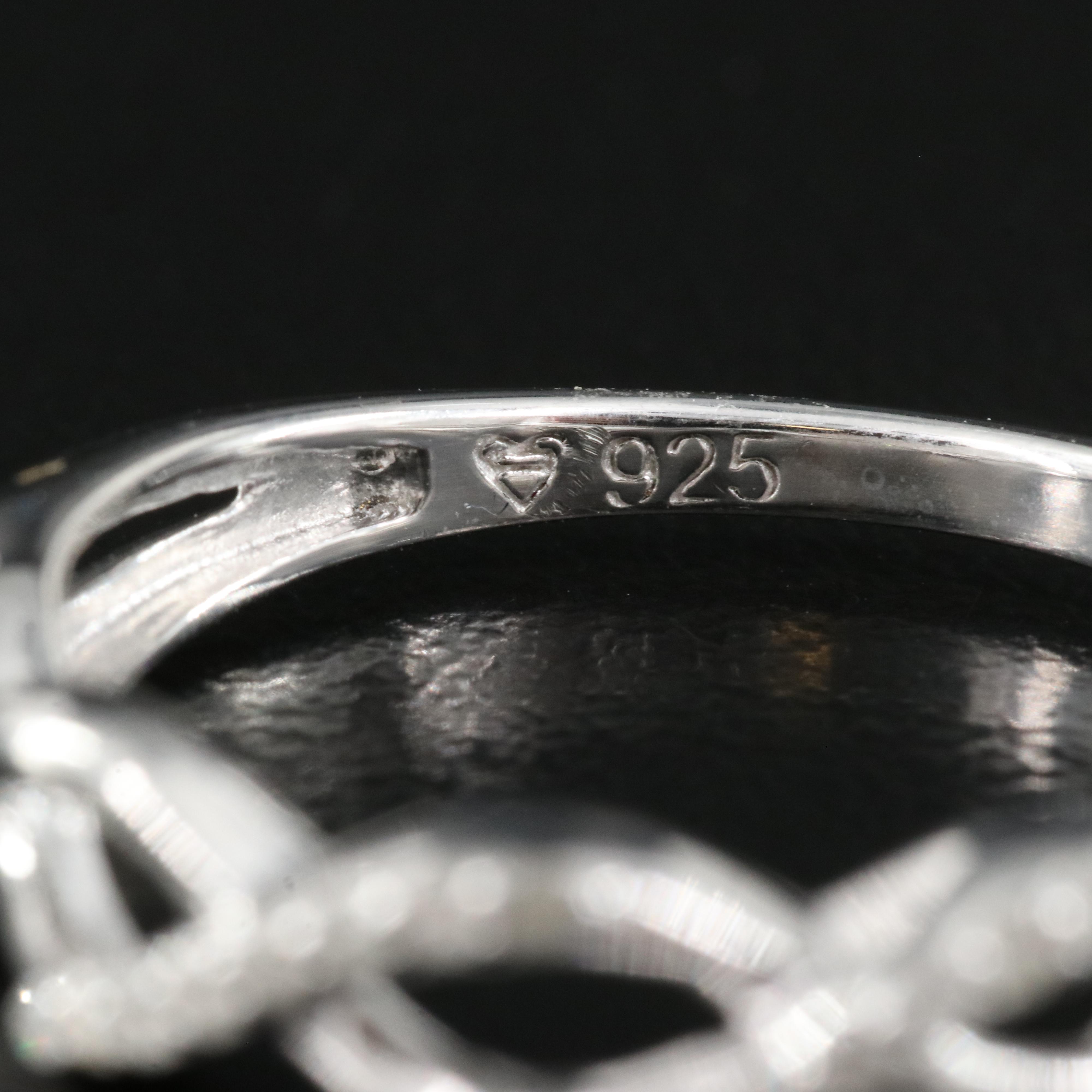 Sterling Diamond Braided Band