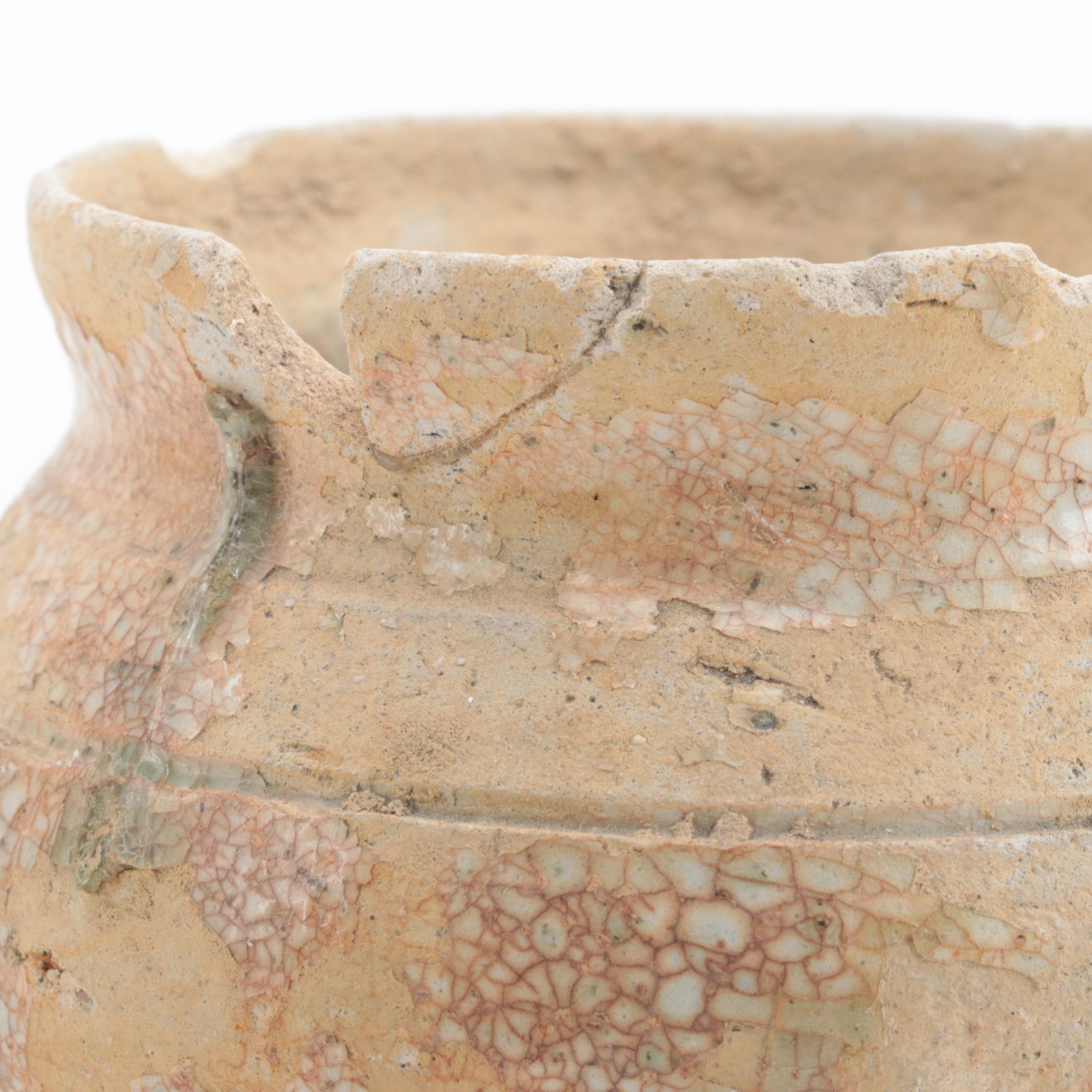Korean Glazed Stoneware Jar