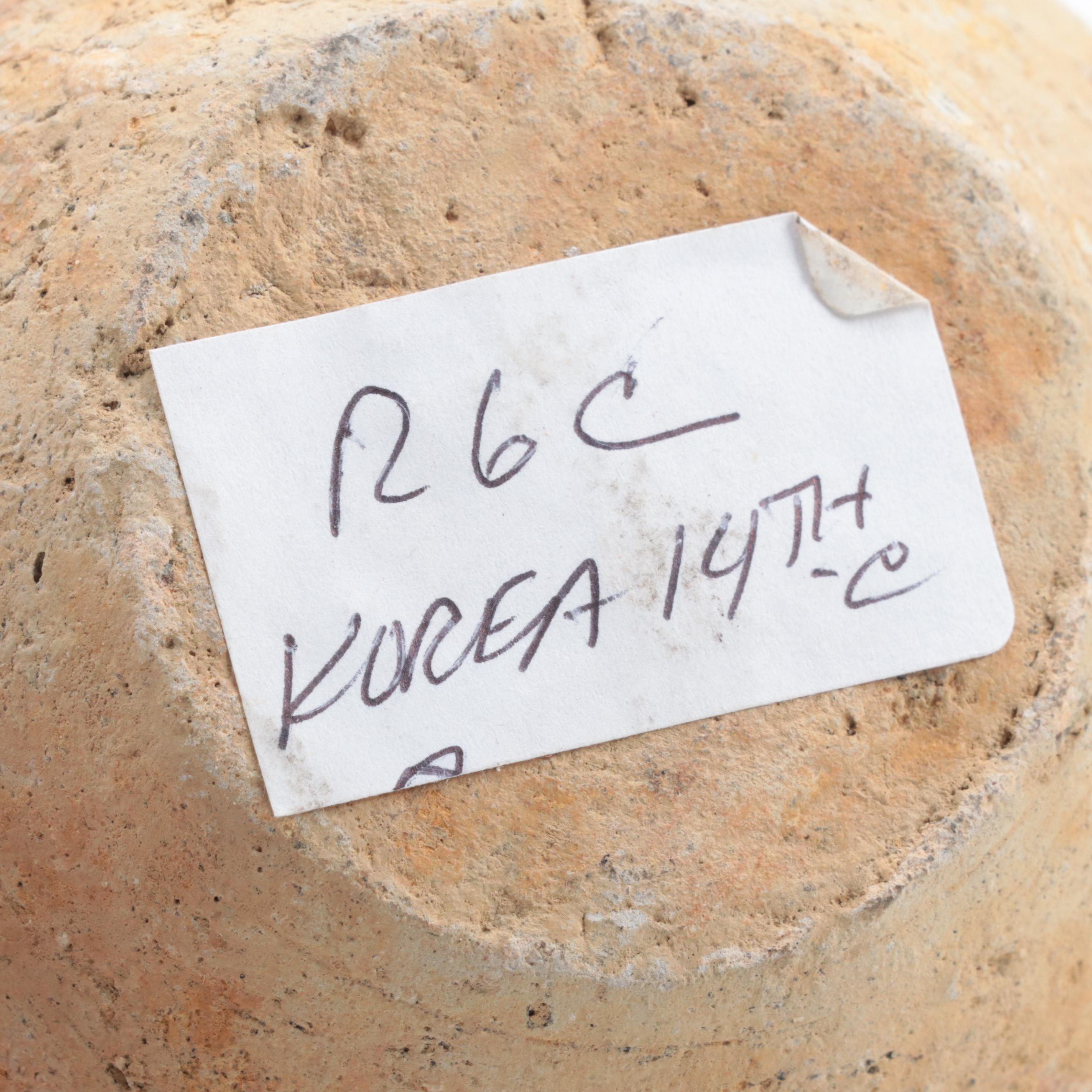 Korean Glazed Stoneware Jar