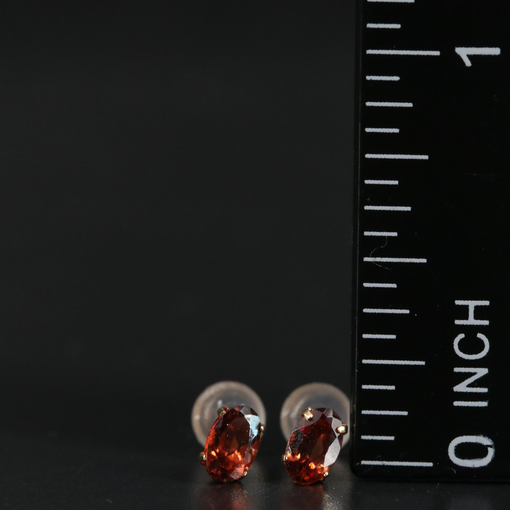 18K Mocha Zircon Stud Earrings