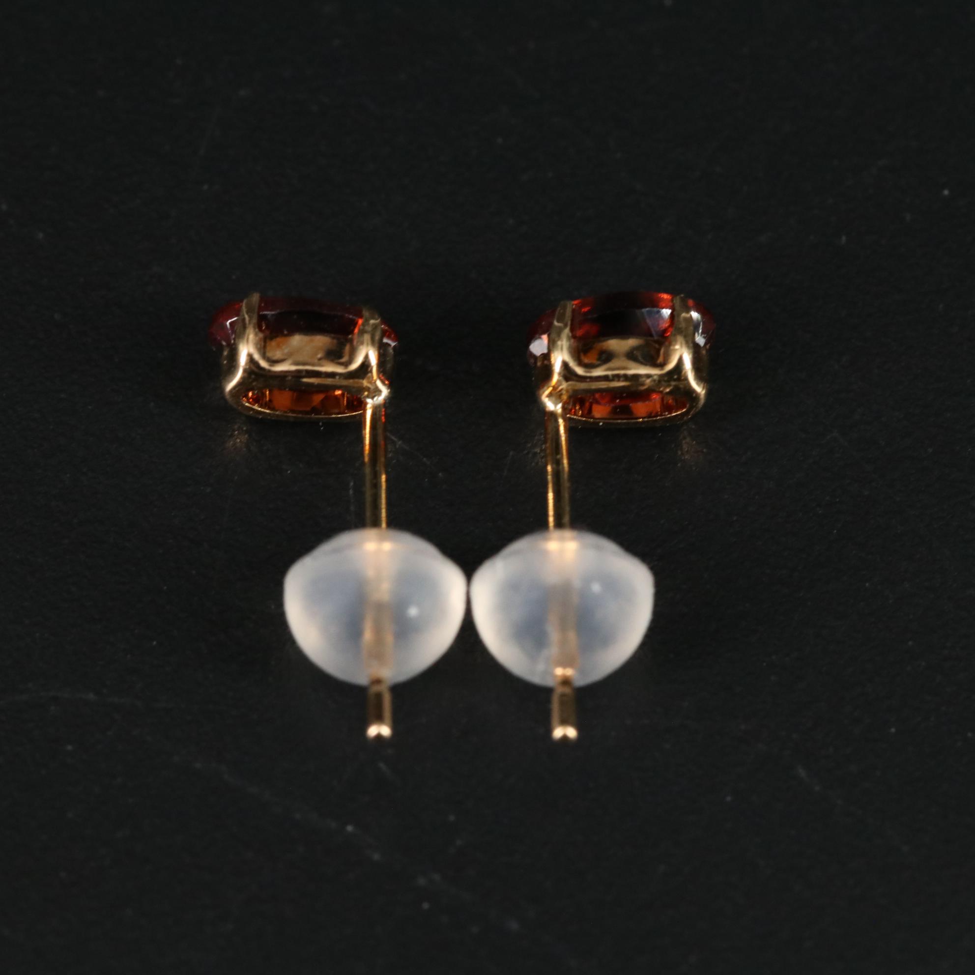 18K Mocha Zircon Stud Earrings