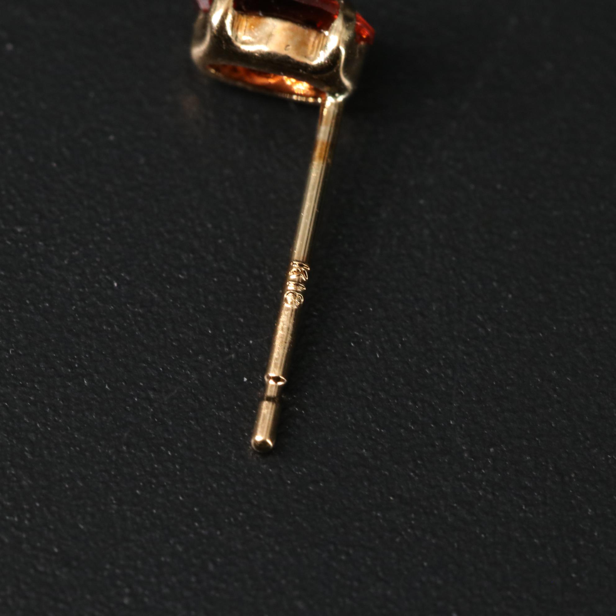 18K Mocha Zircon Stud Earrings