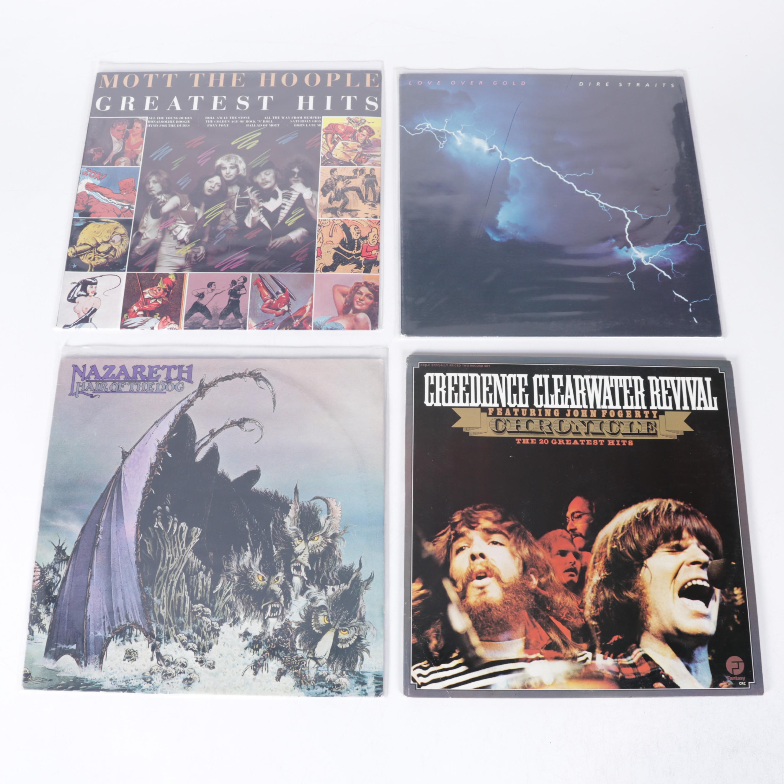 60s, 70s, and 80s Classic Rock Vinyl Records