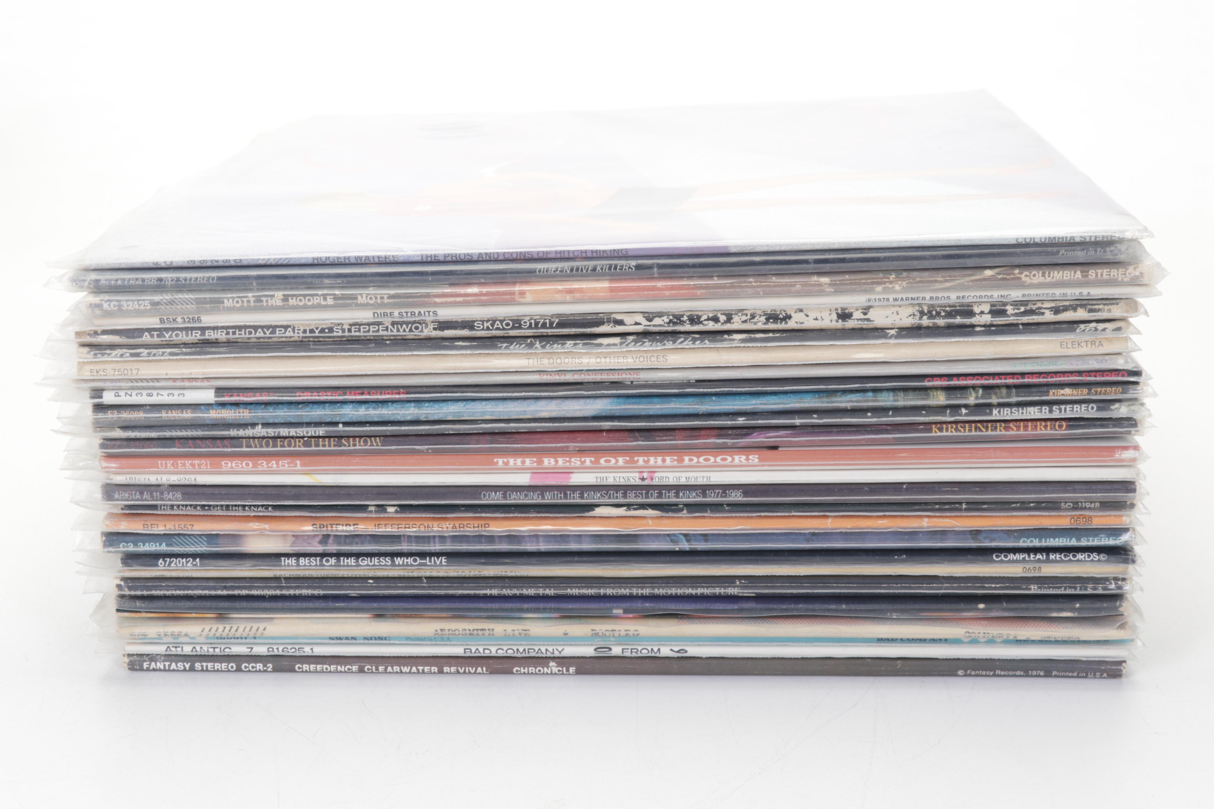 60s, 70s, and 80s Classic Rock Vinyl Records