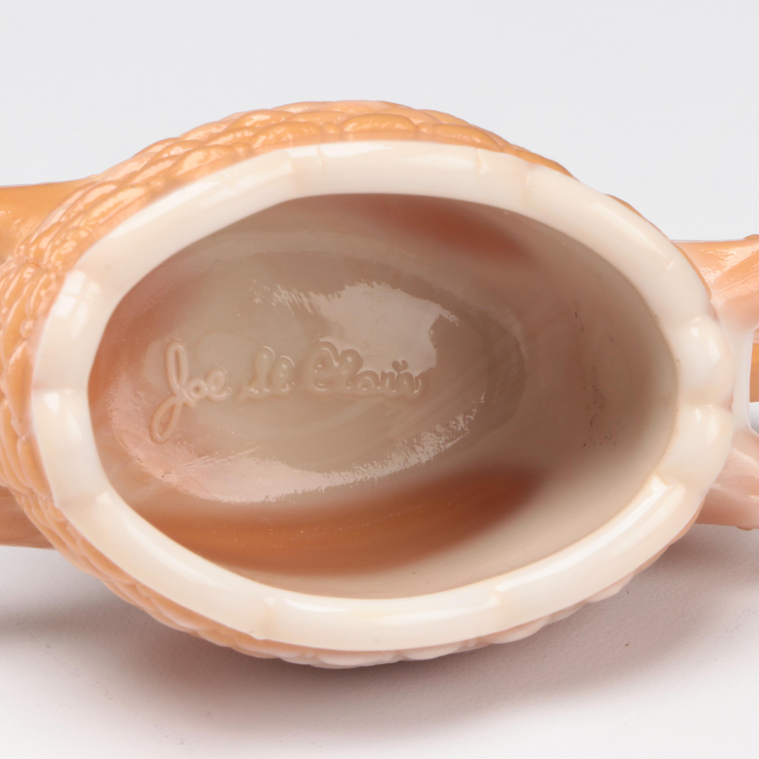 English Victorian Mustard Pot with Westmoreland and Other Glass Tableware