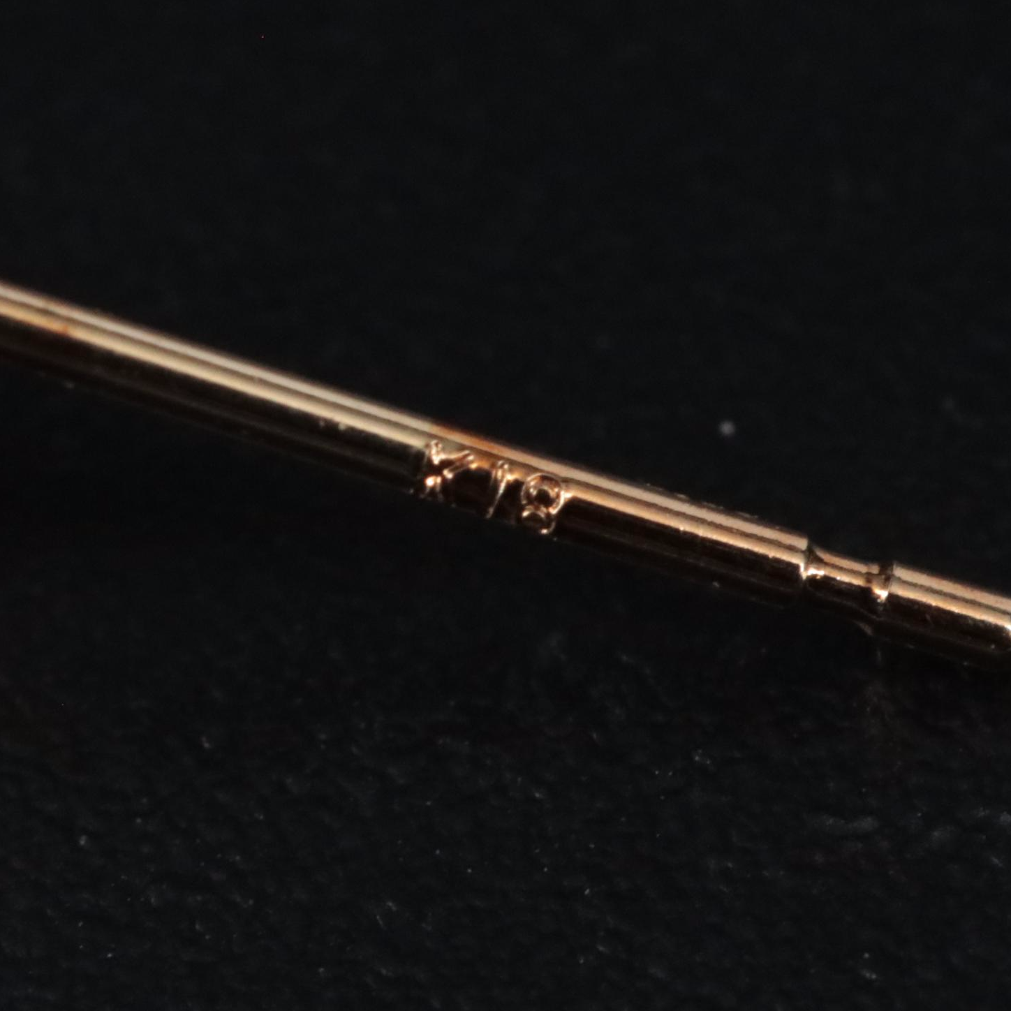 18K Red Garnet Stud Earrings