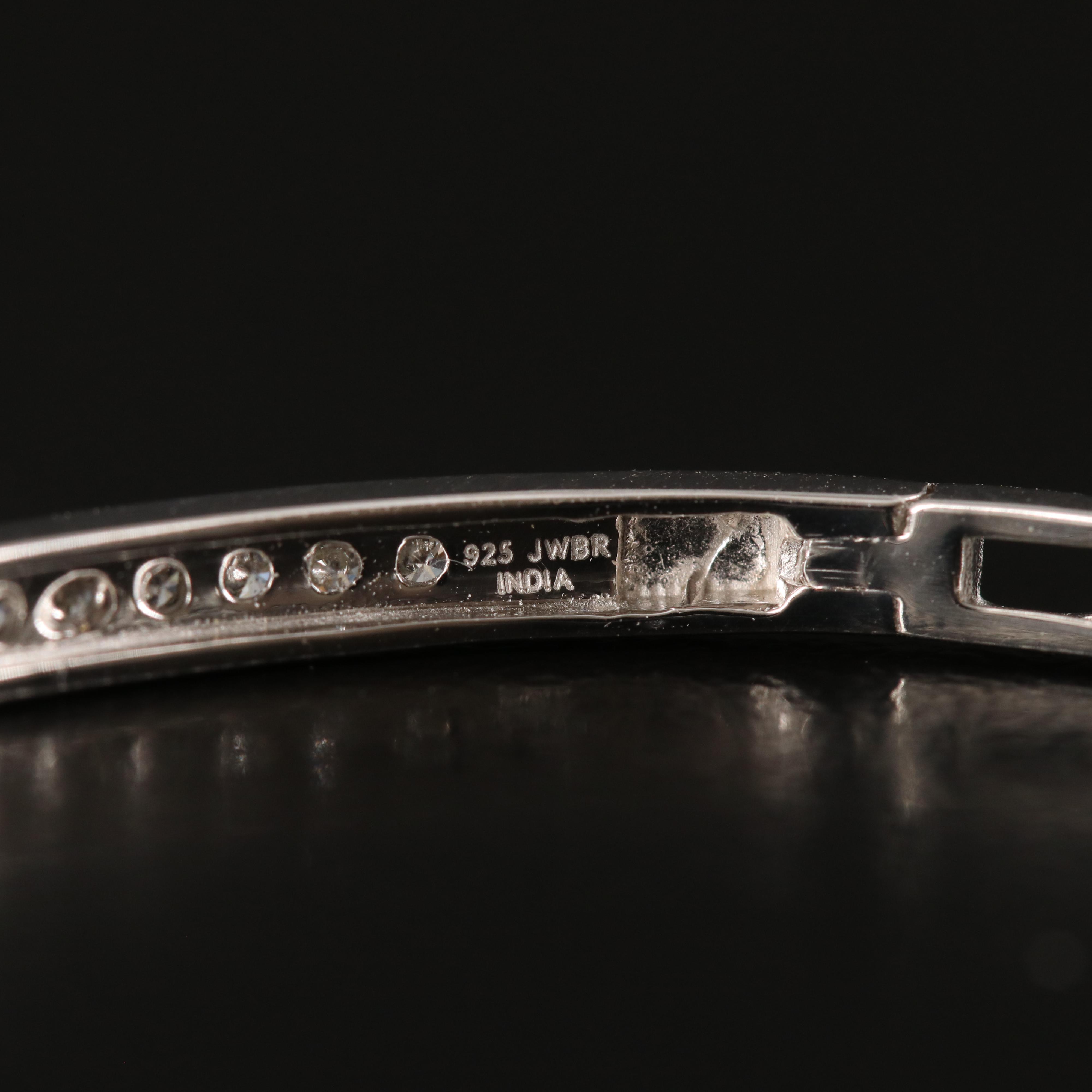 Sterling 1.02 CTW Diamond Hoop Earrings