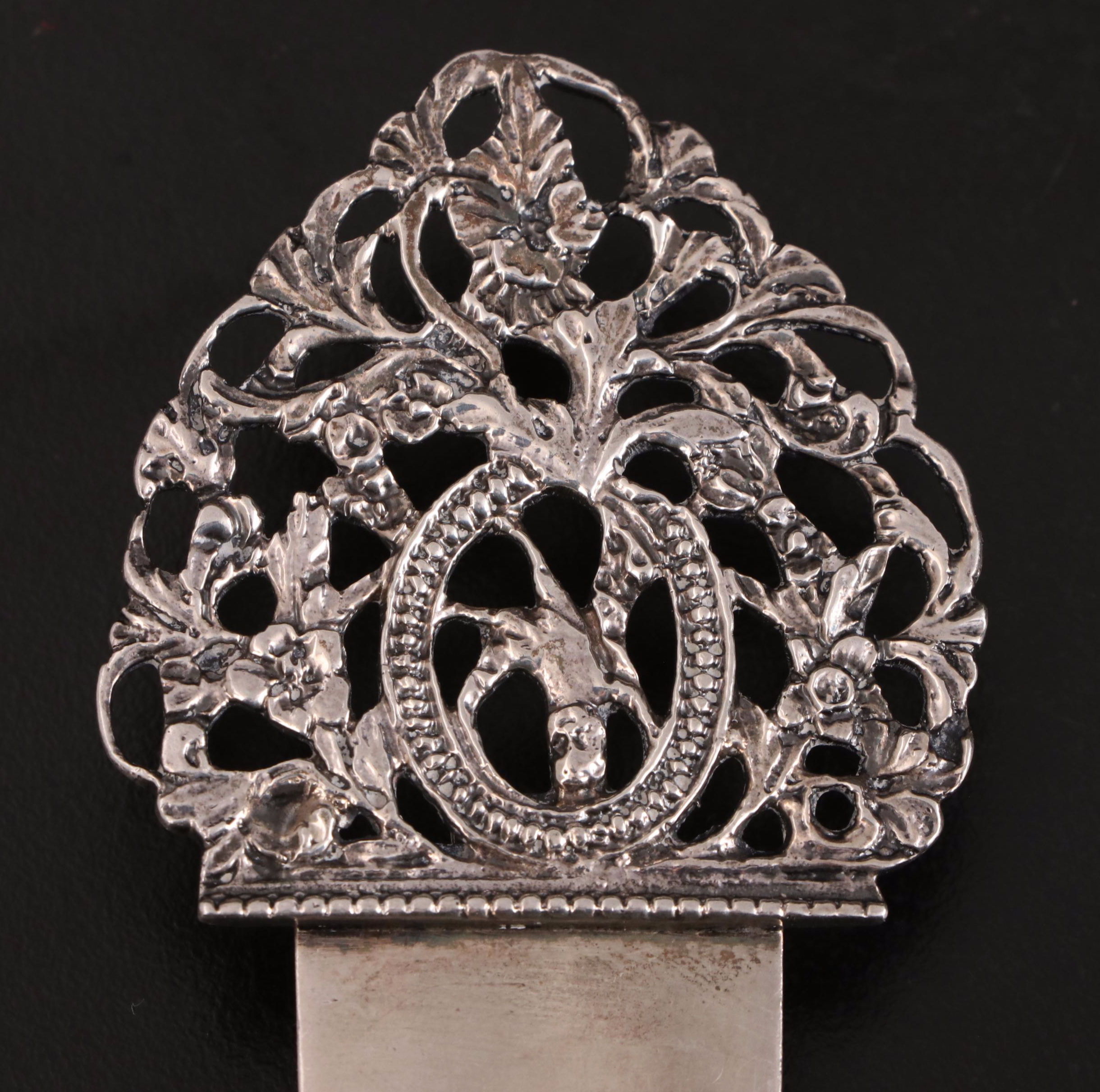 Stuart Clifford of London English Sterling Silver Bookmark, 1898