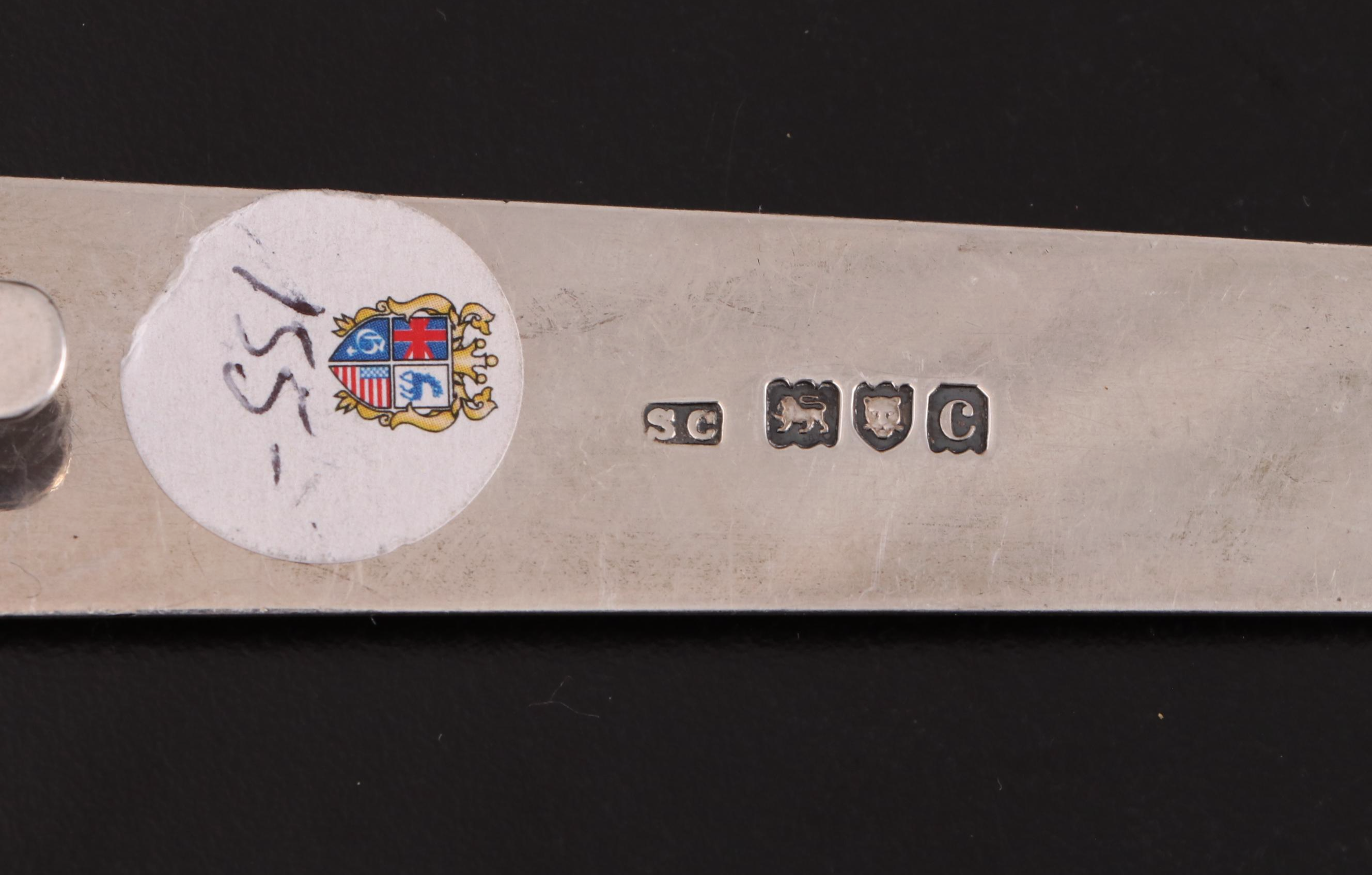 Stuart Clifford of London English Sterling Silver Bookmark, 1898