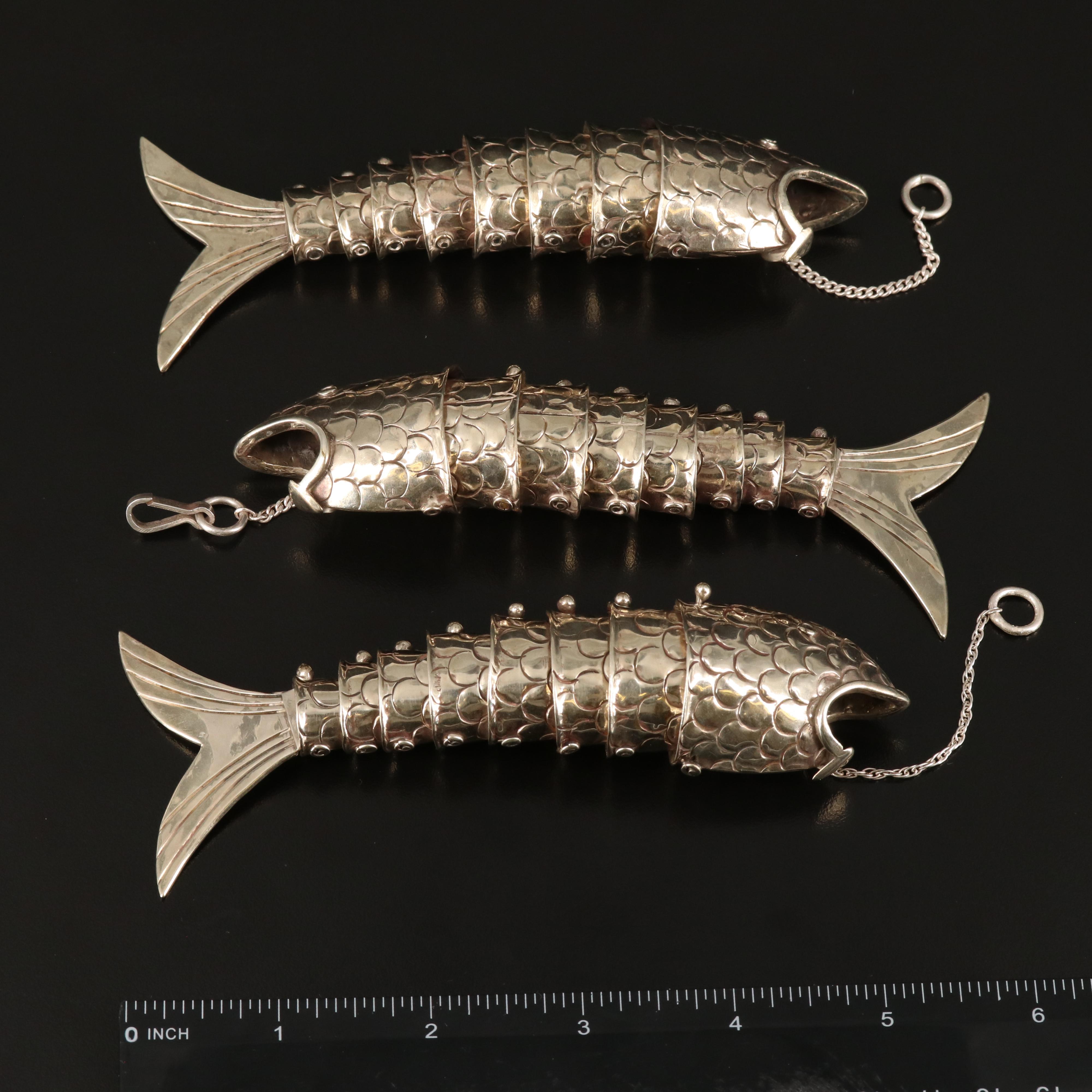 Articulated Fish Pendants