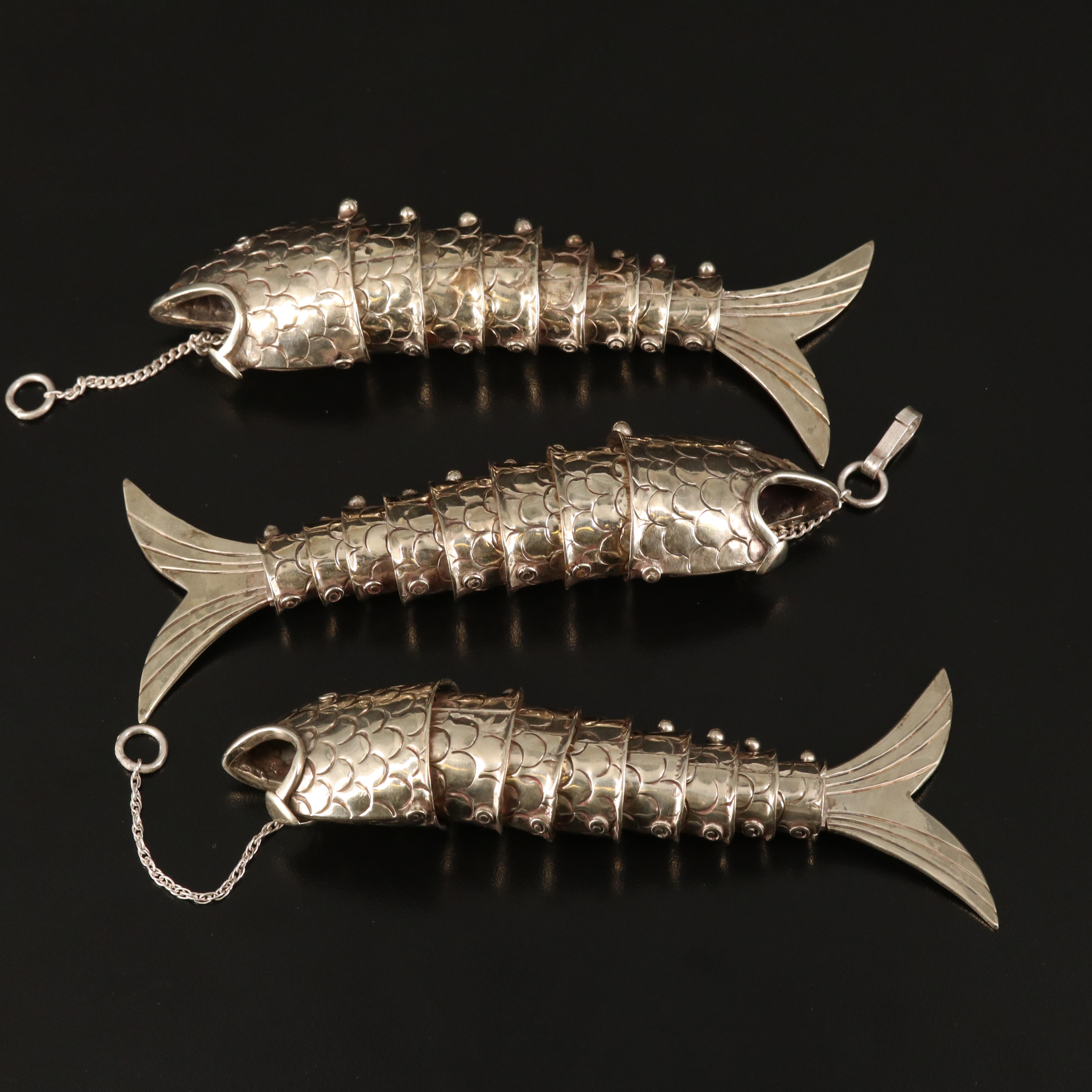 Articulated Fish Pendants