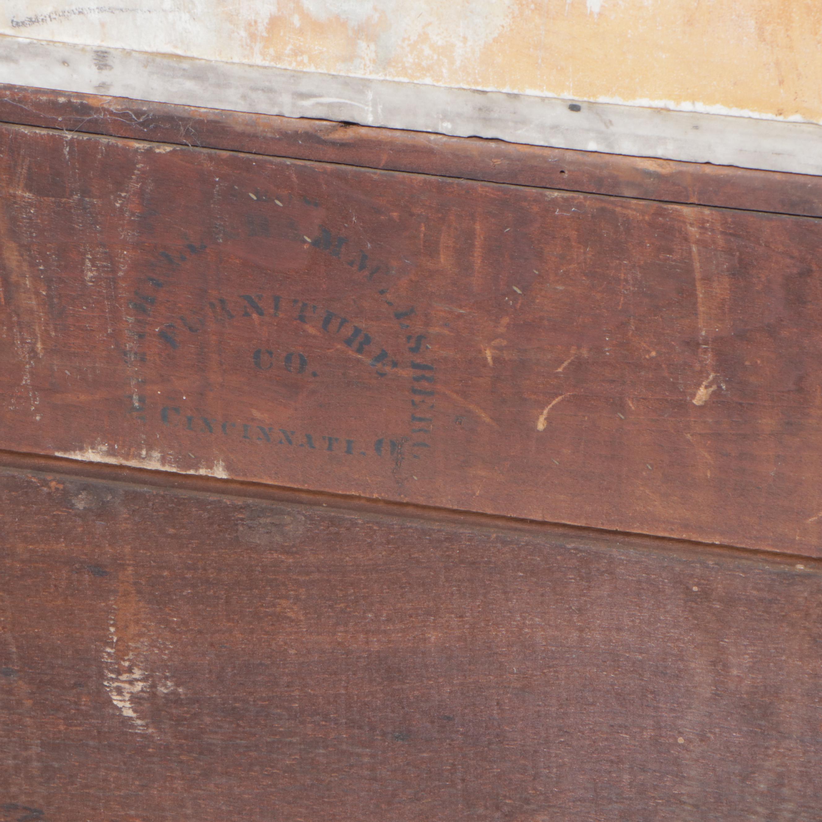 Mitchell & Rammelsberg Victorian Walnut and White Marble Washstand