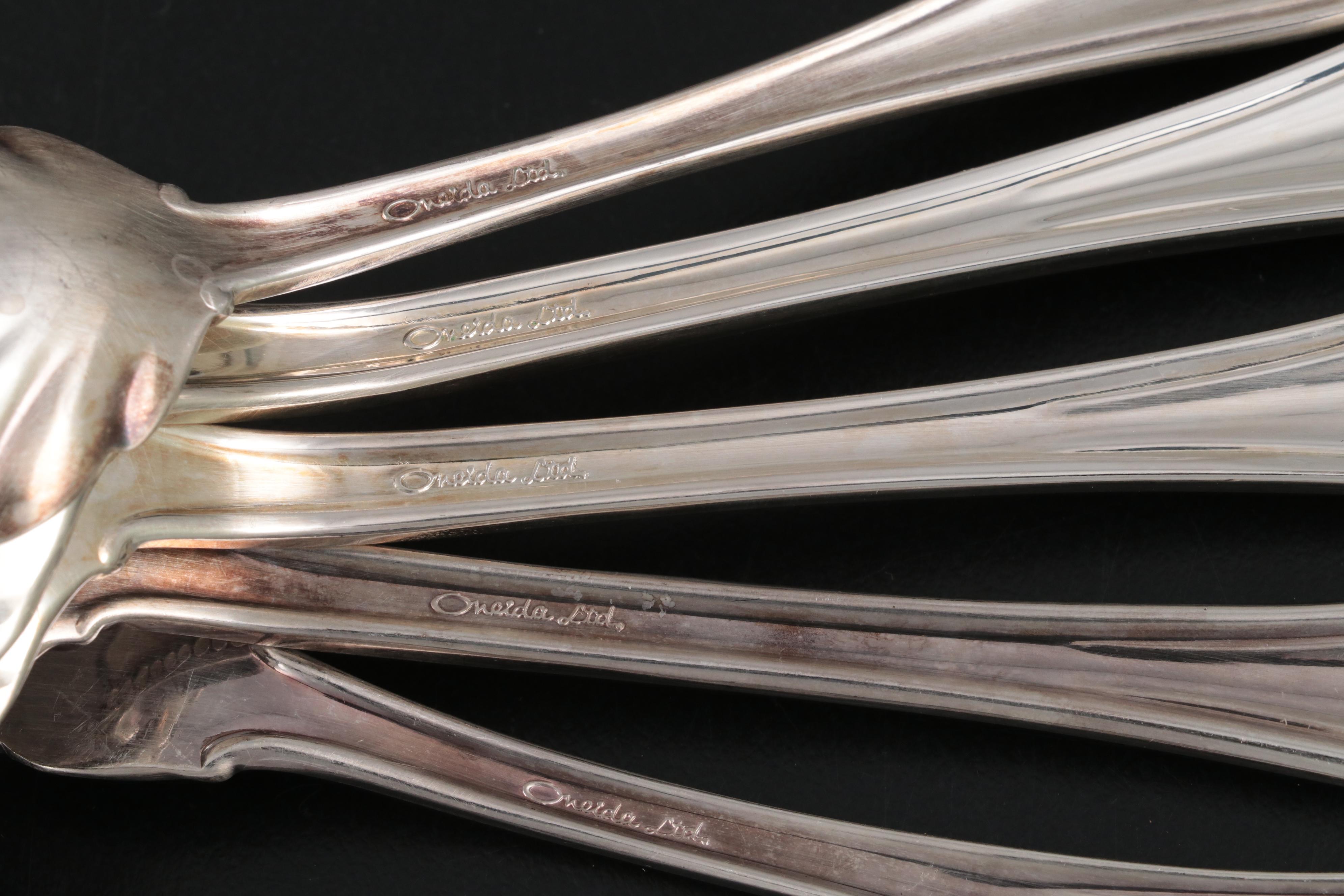 Oneida Ltd. "Silver Arbor" Silver Plate Flatware EBTH