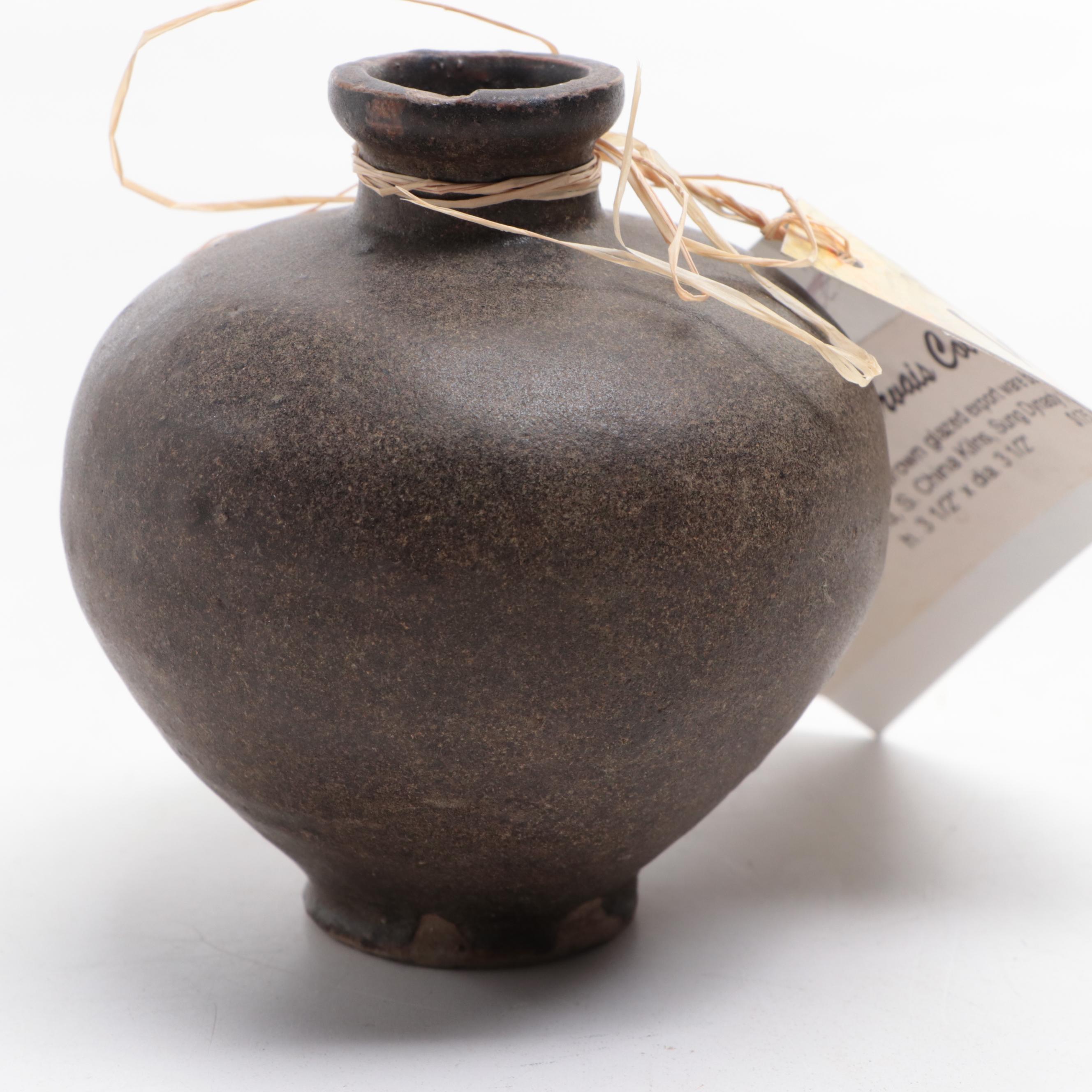 Chinese Glazed Stoneware Jarlets, Probably Song Dynasty