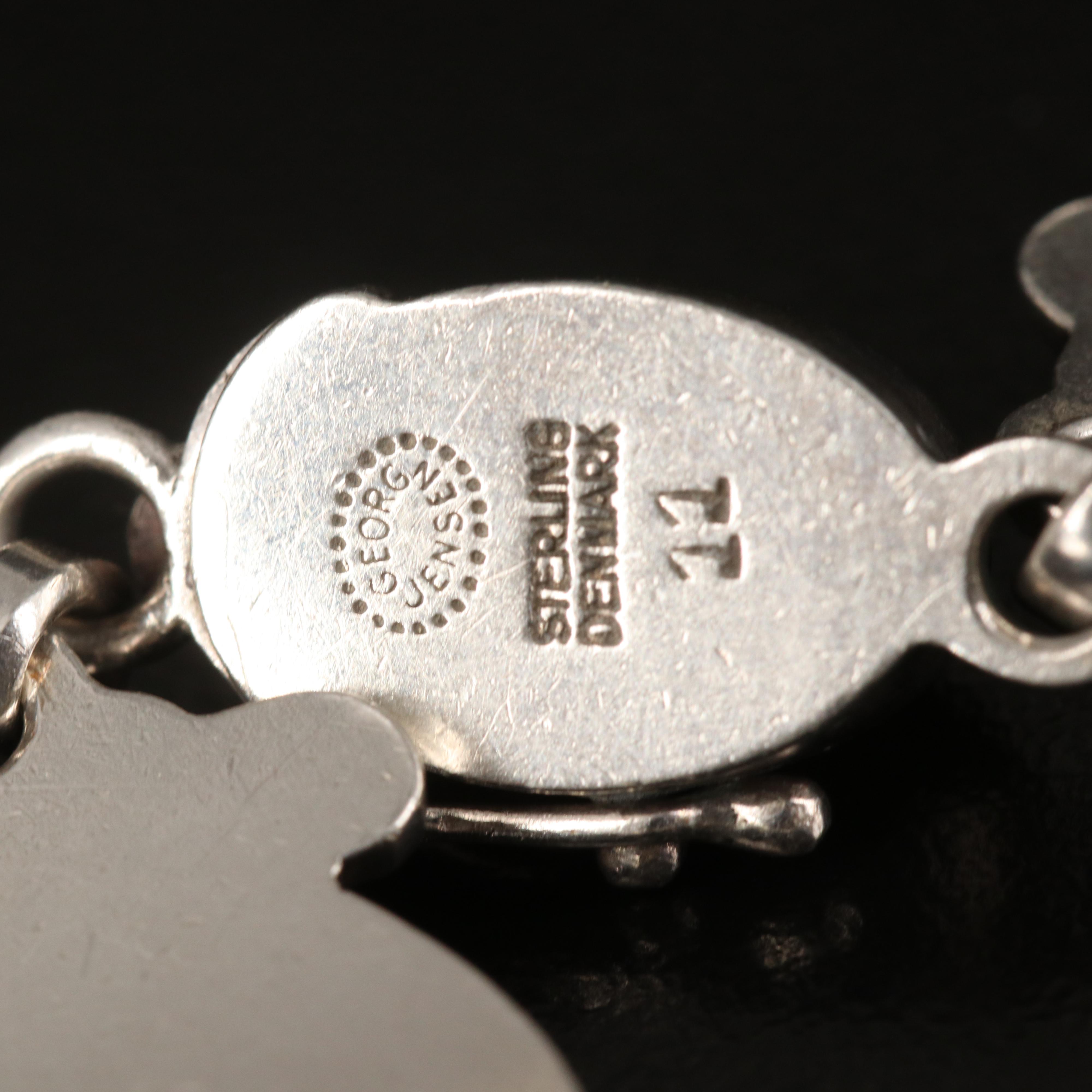 Georg Jensen Sterling Bracelet and Brooch