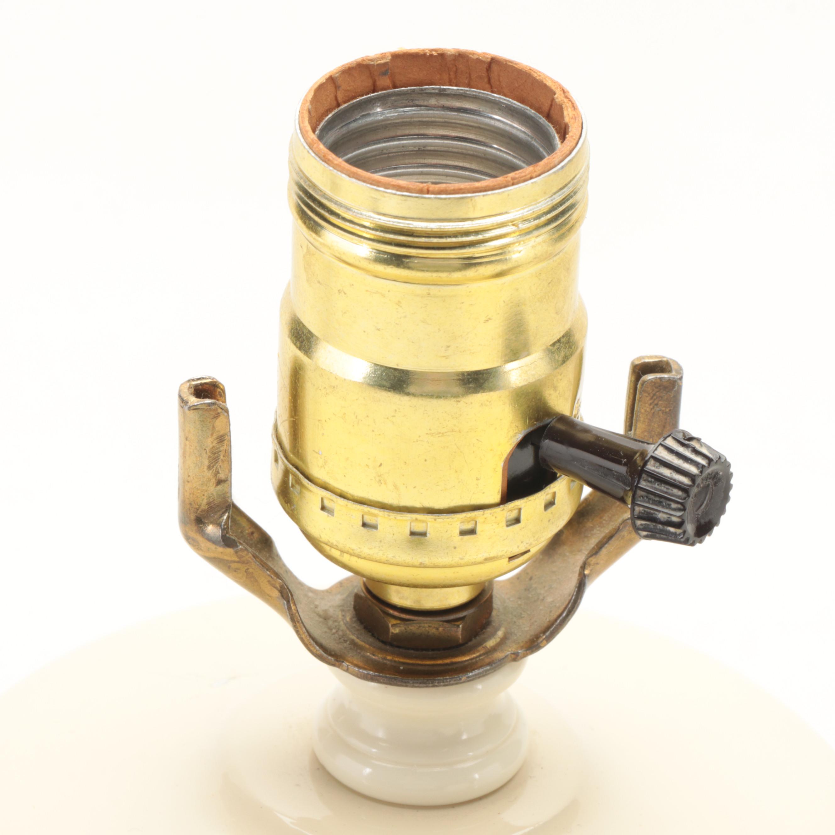 Textured Pattern Ceramic Table Lamp