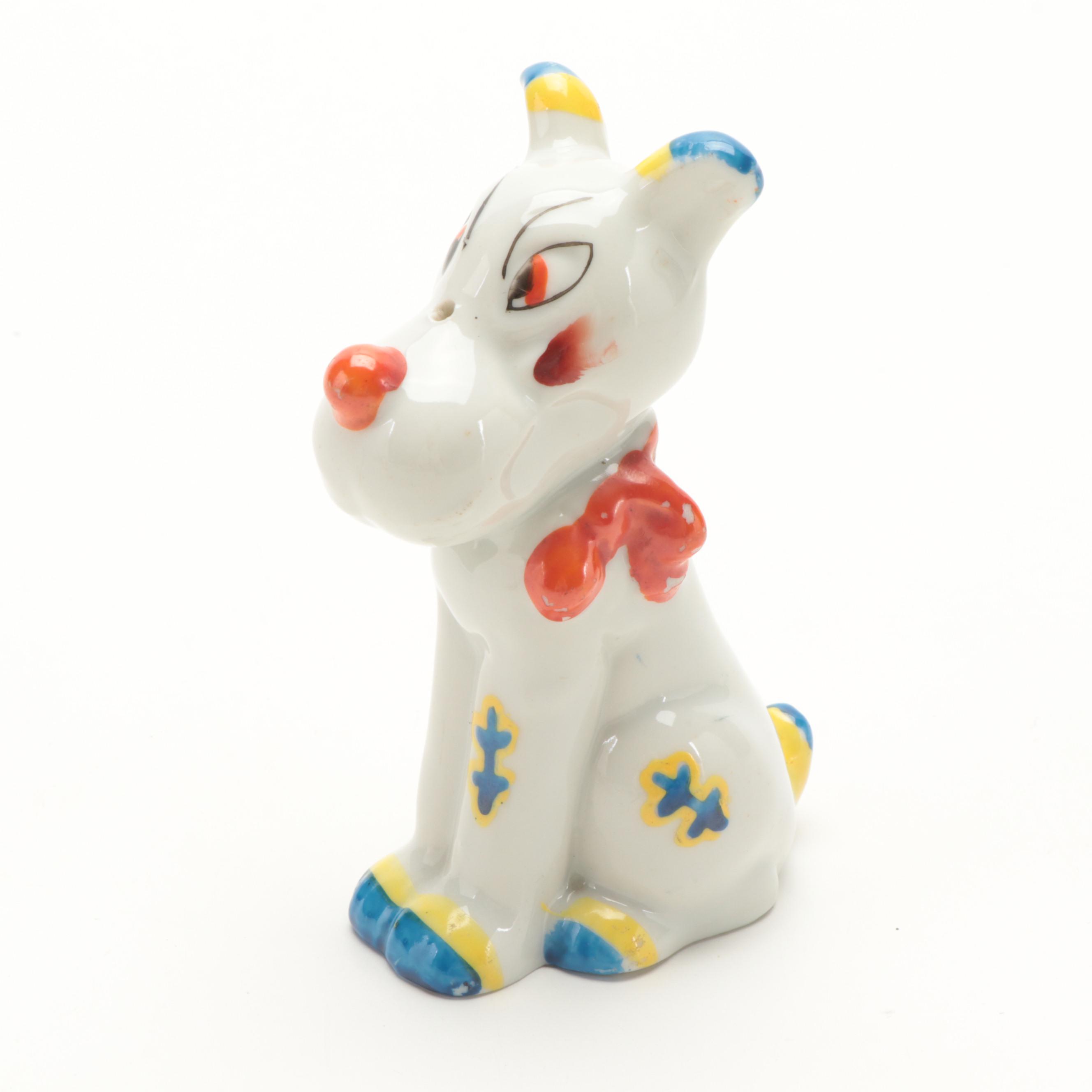 RCA Victor Nipper Ceramic Salt and Pepper Shakers with Other Dog Figurines