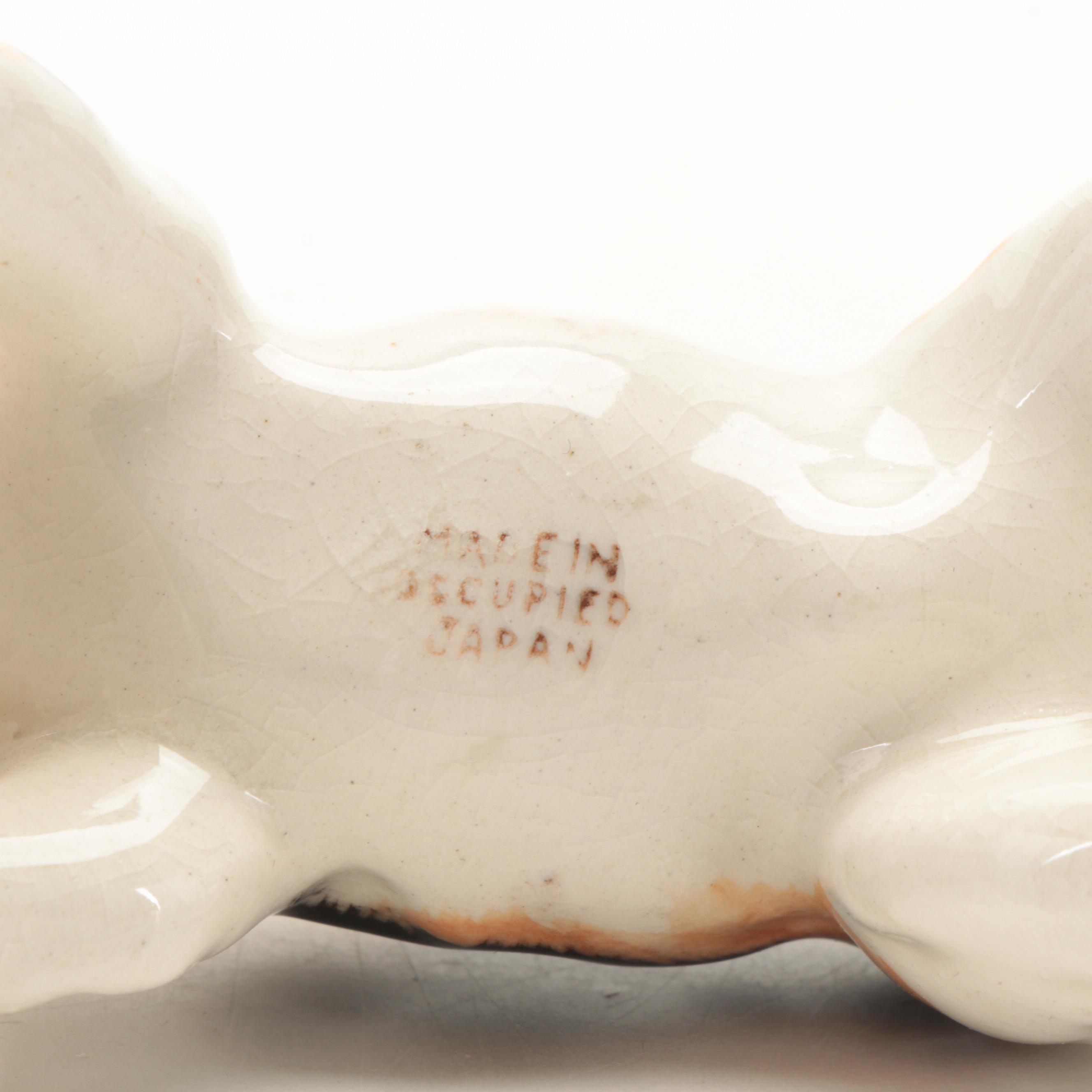 RCA Victor Nipper Ceramic Salt and Pepper Shakers with Other Dog Figurines