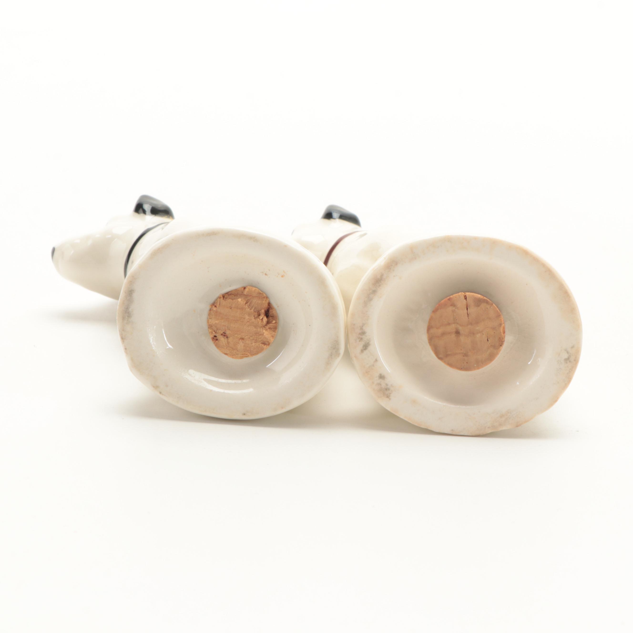 RCA Victor Nipper Ceramic Salt and Pepper Shakers with Other Dog Figurines