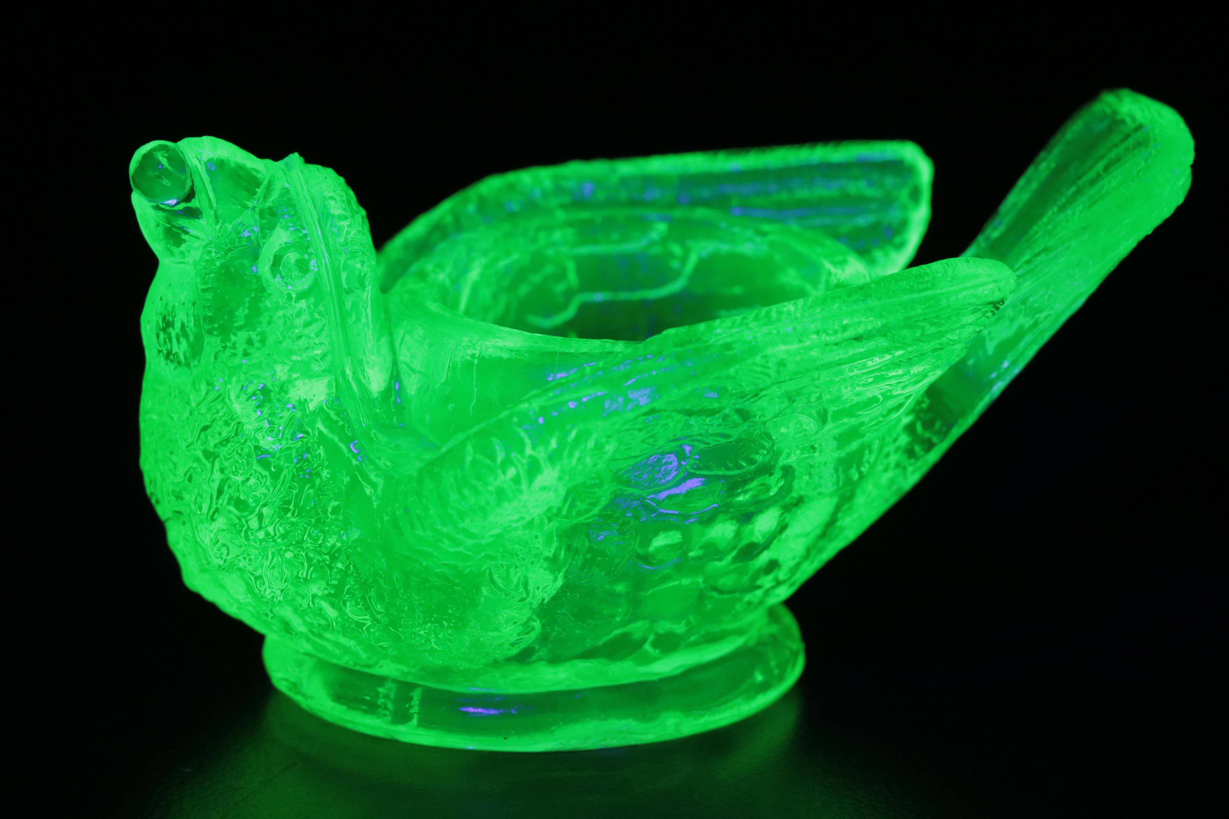 English Victorian Mustard Pot with Westmoreland and Other Glass Tableware