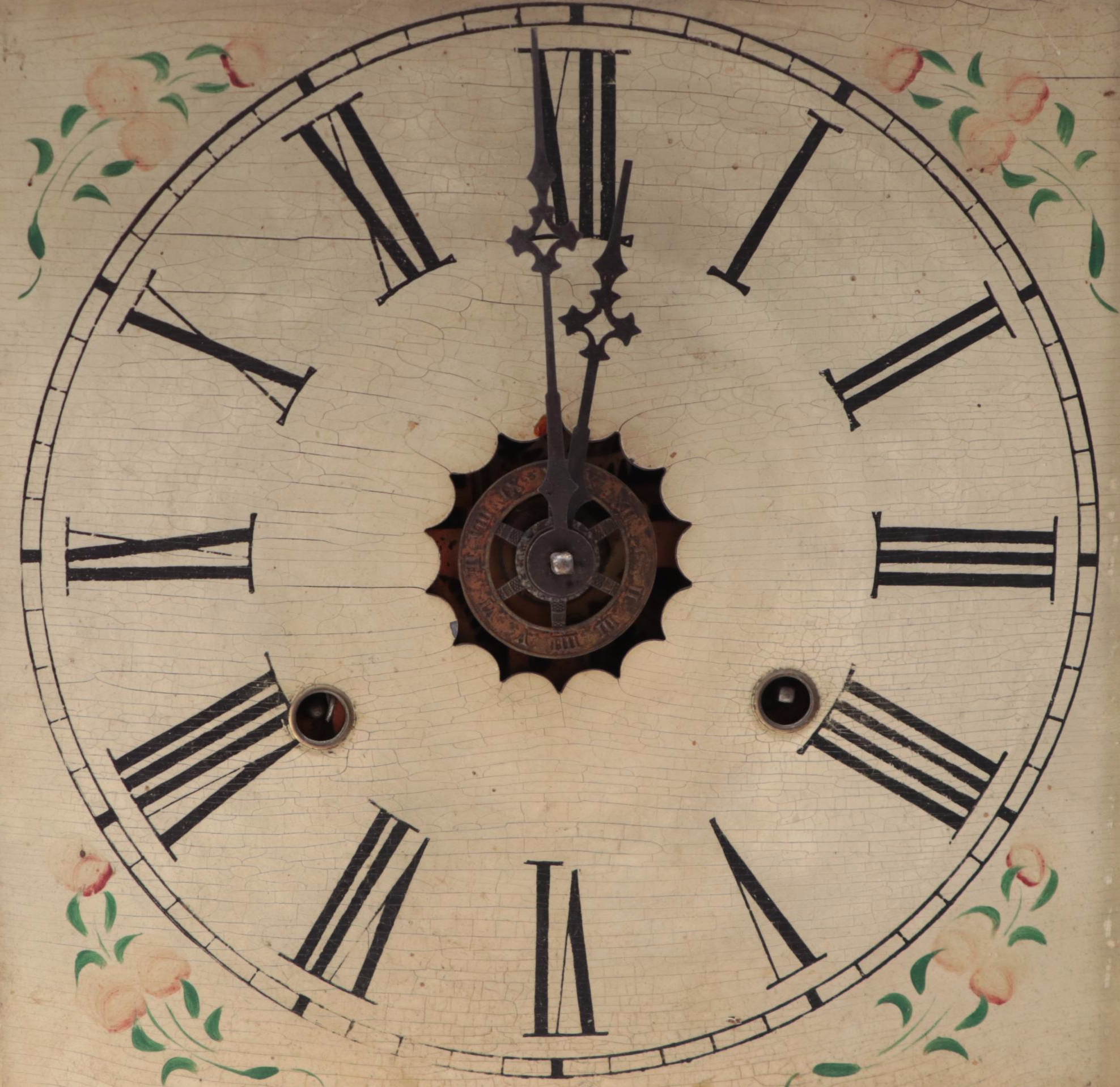 William L. Gilbert Mahogany Eight Day Ogee Clock, 1875