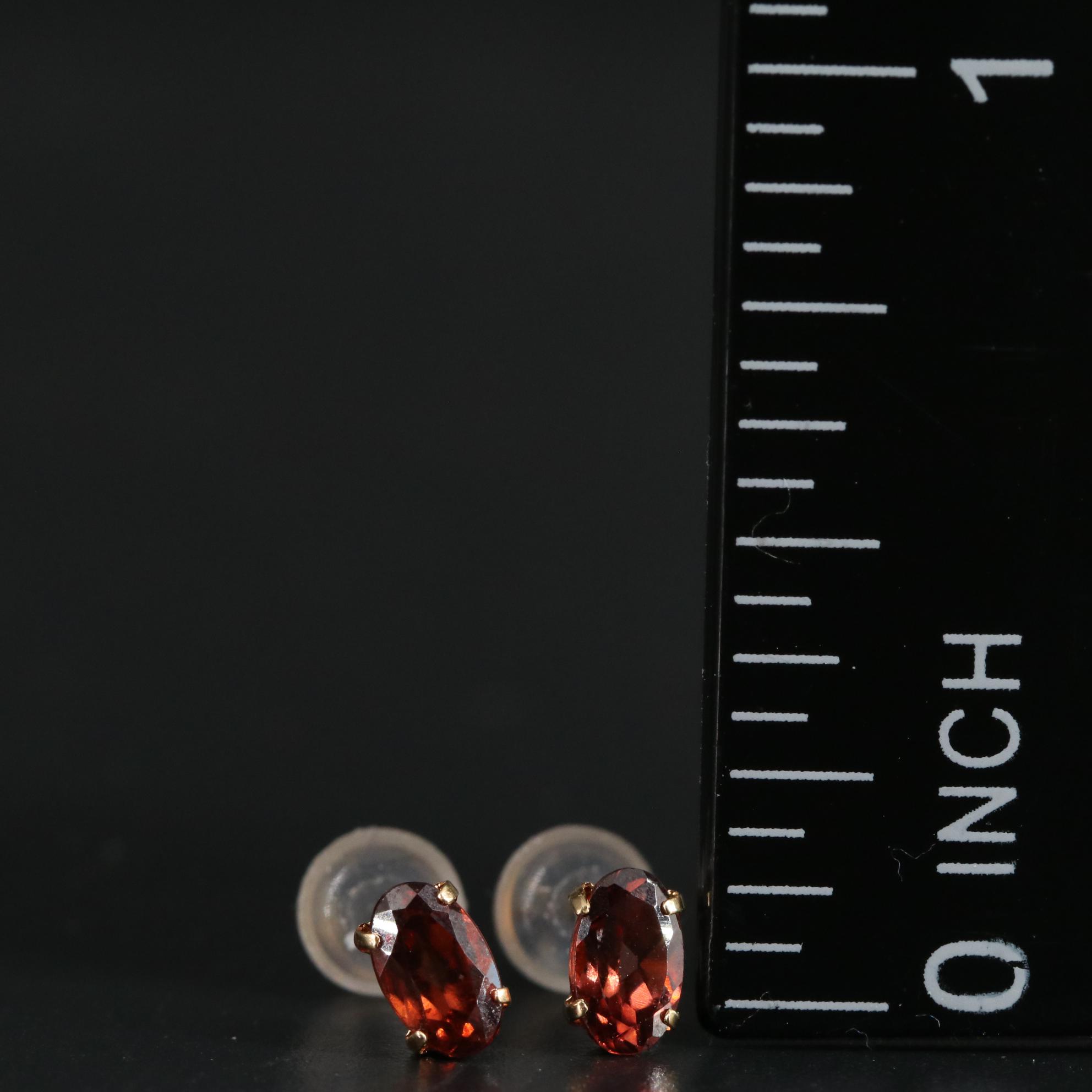 18K Mocha Zircon Stud Earrings