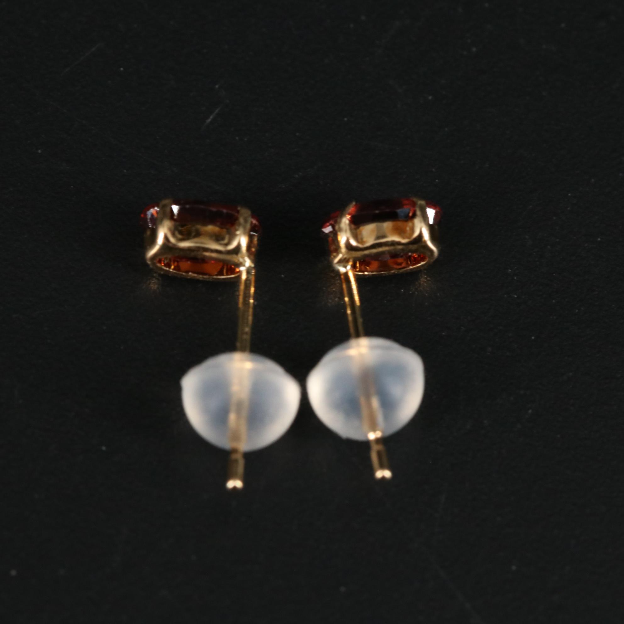 18K Mocha Zircon Stud Earrings