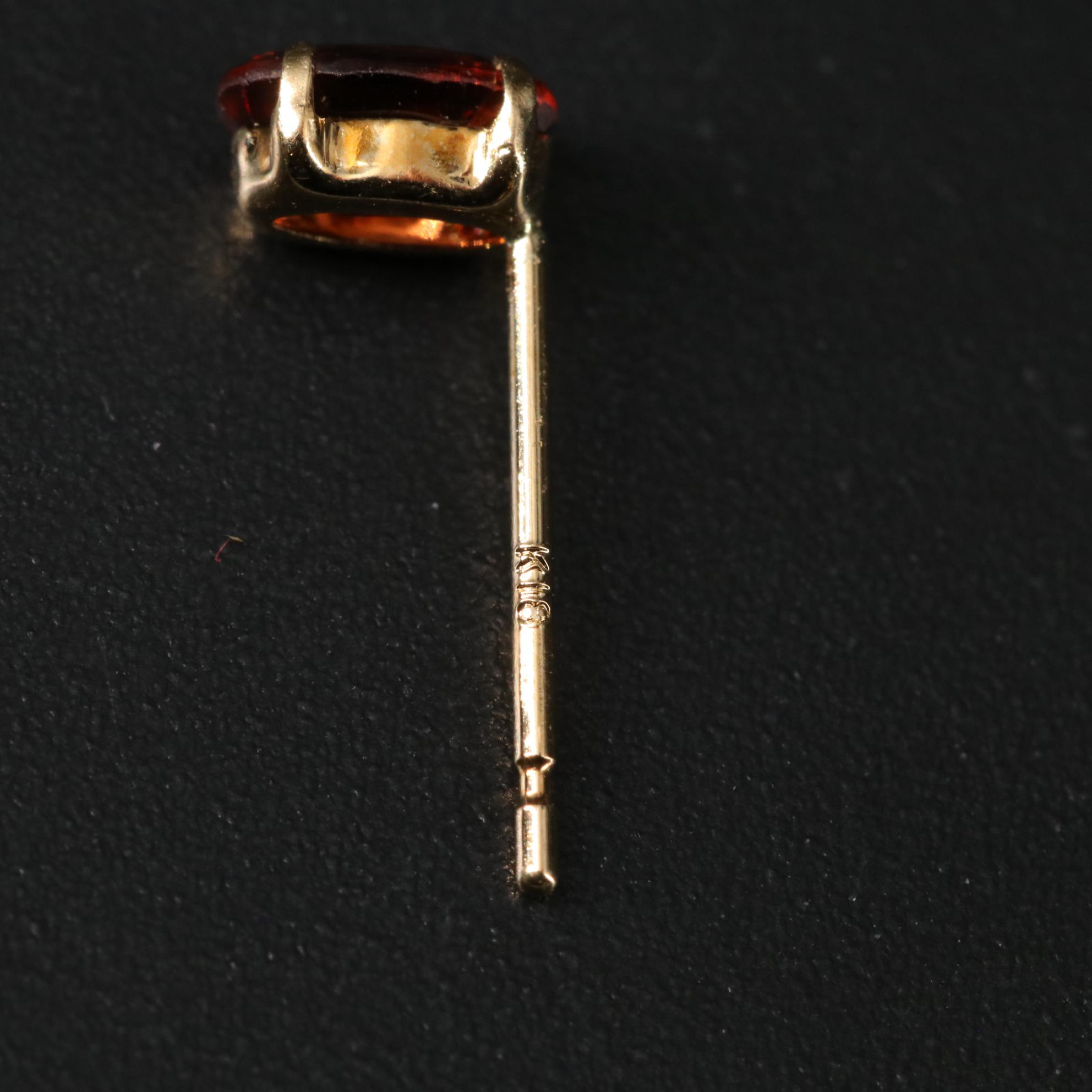 18K Mocha Zircon Stud Earrings