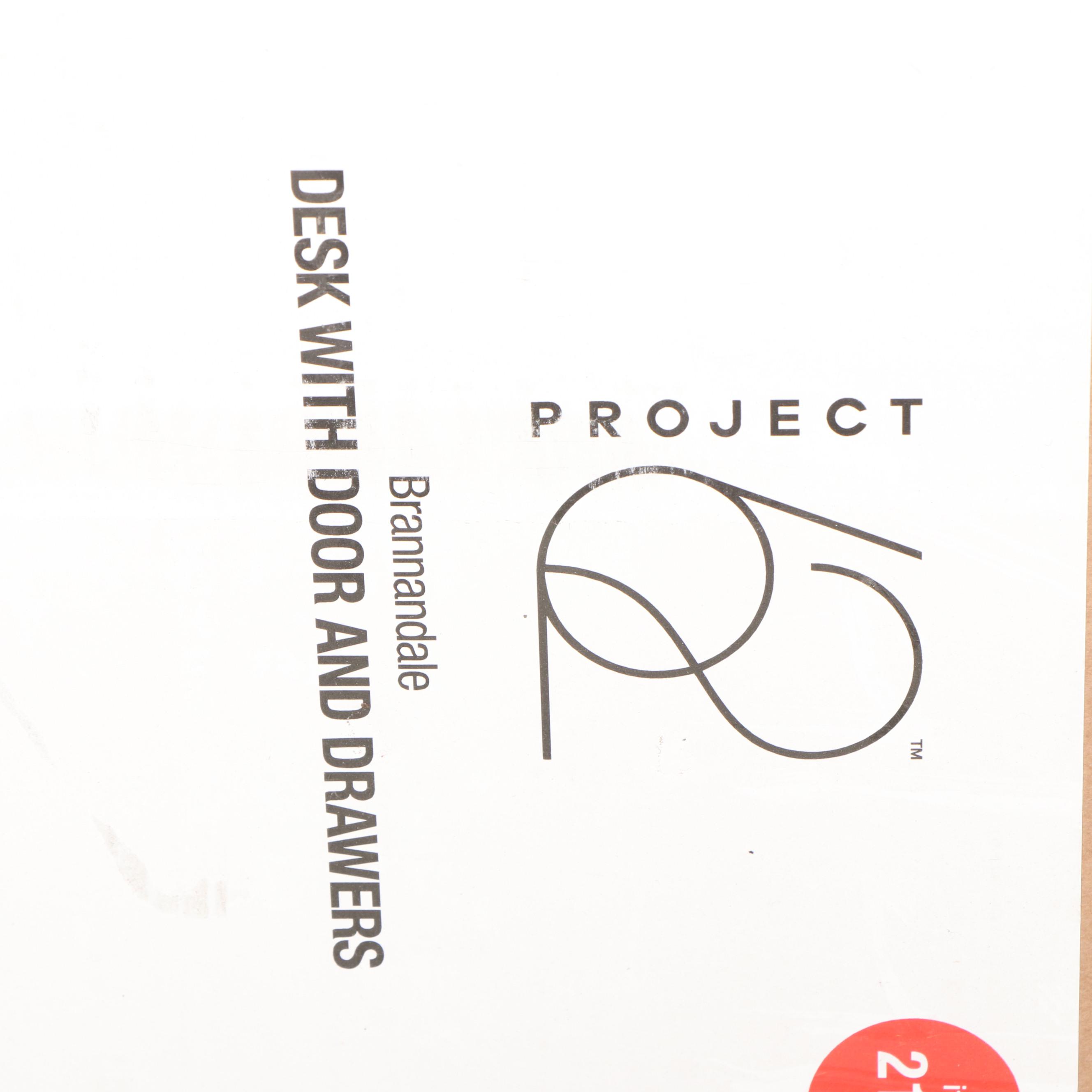 Project 62 Brannandale Walnut Finish Desk with Door, Drawers