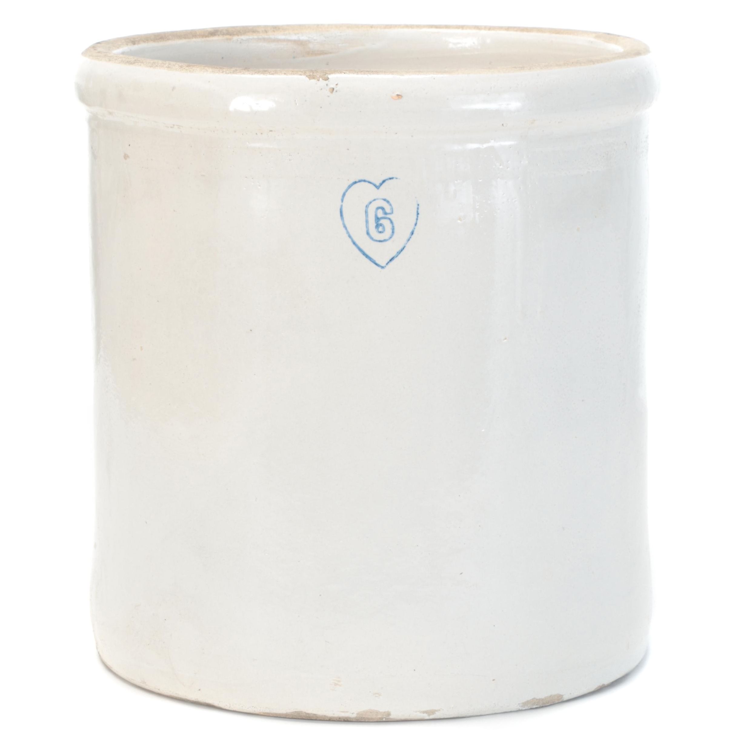Burley & Winter 6 Gallon Slat Glazed Stoneware Crock
