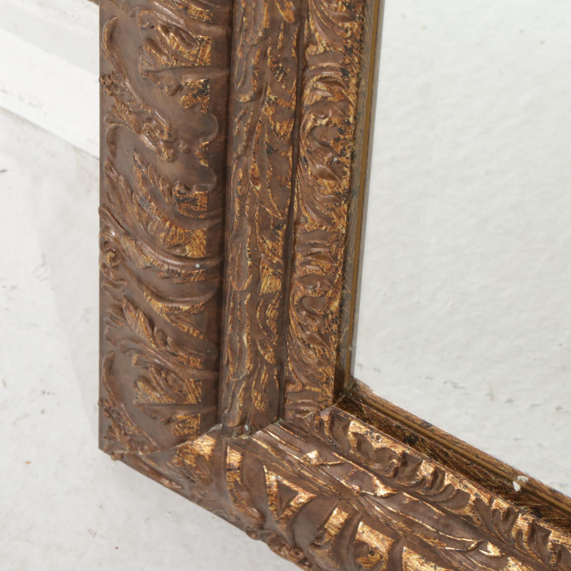 Baroque Style Beveled Gilt Mirror