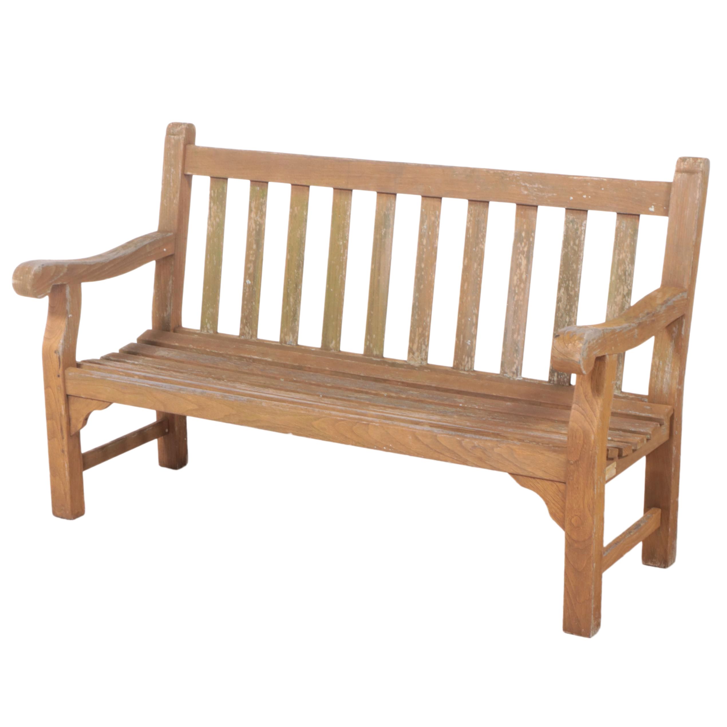 Country Casual Teak Outdoor Patio Bench