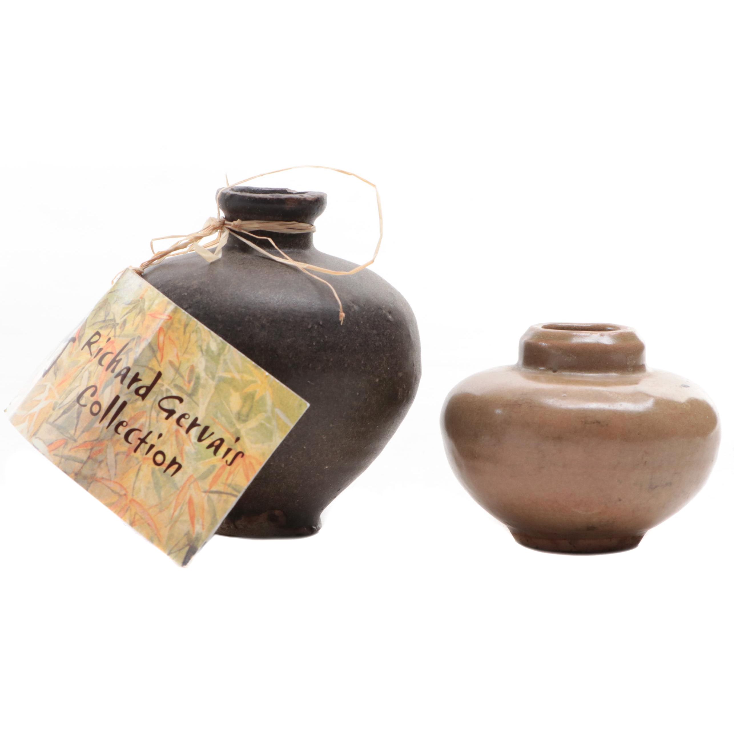 Chinese Glazed Stoneware Jarlets, Probably Song Dynasty