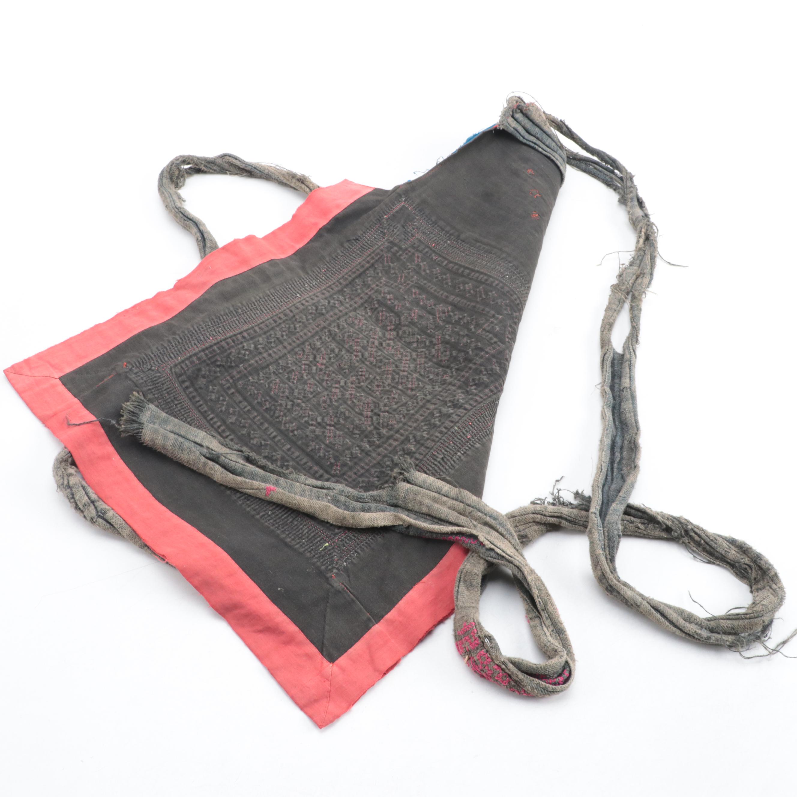 Laotian Hmong Hand Stitched and Applique Dai Nyia Baby Carriers