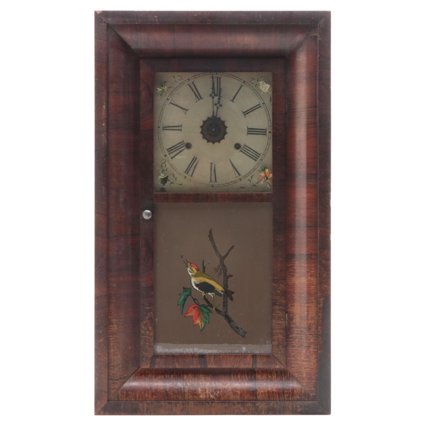 William L. Gilbert Mahogany Eight Day Ogee Clock, 1875