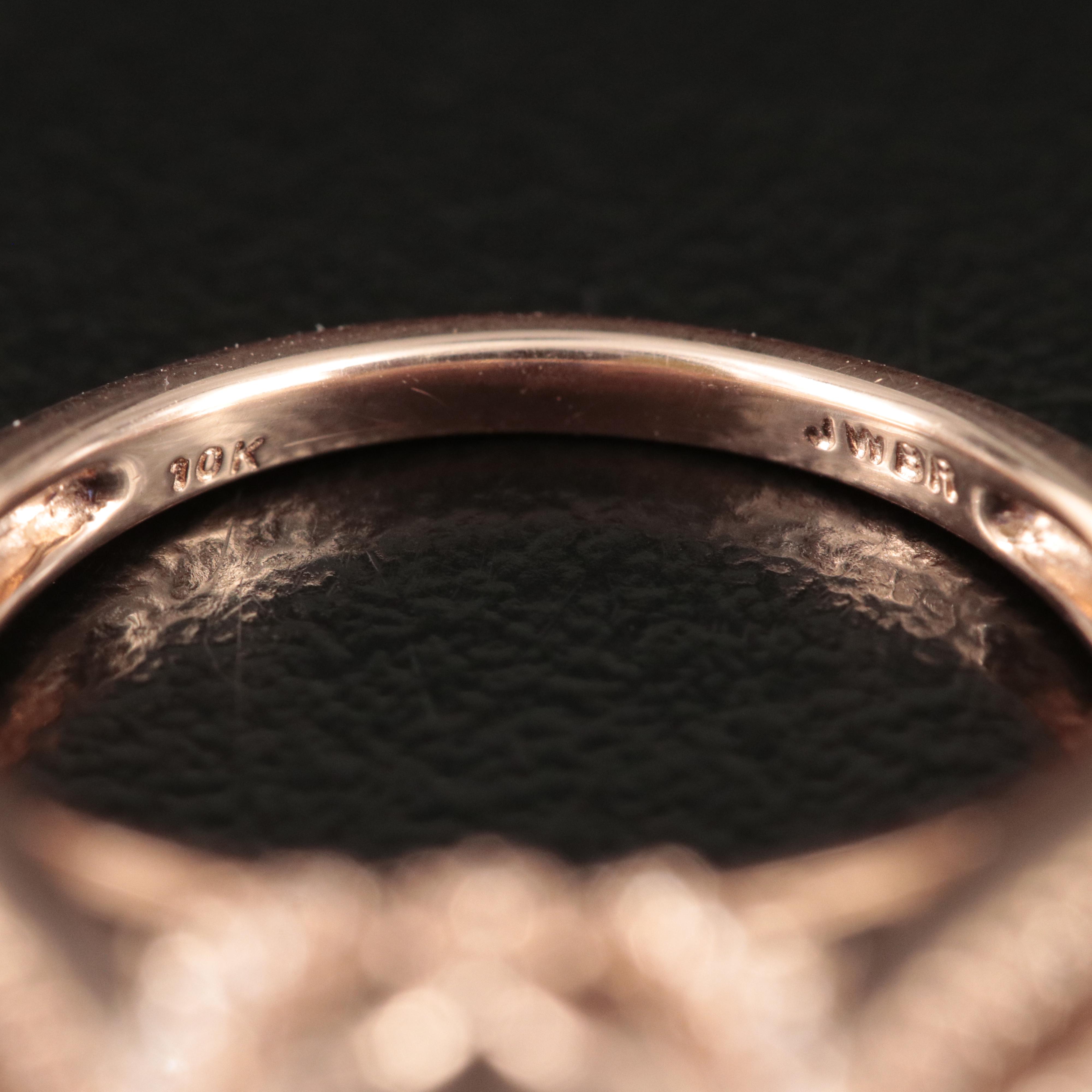 10K Rose Gold Sapphire Ring